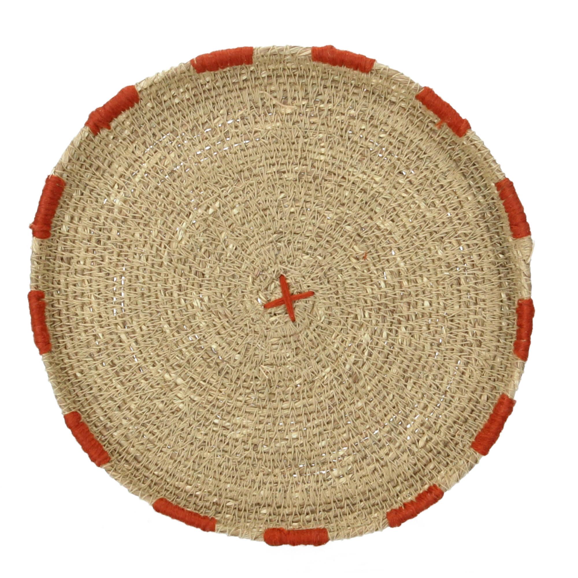 Bloomingville Tischset Dekountersetzer Seegras 2er Set blau rot natur Bloomingville Tischset Dekountersetzer Seegras 2er Set blau rot natur