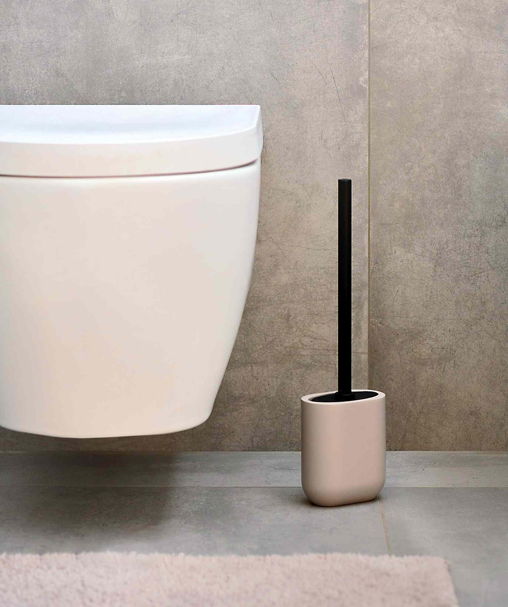 Zeller WC-Bürste Polyresin Edelstahl Greige Grau 18958