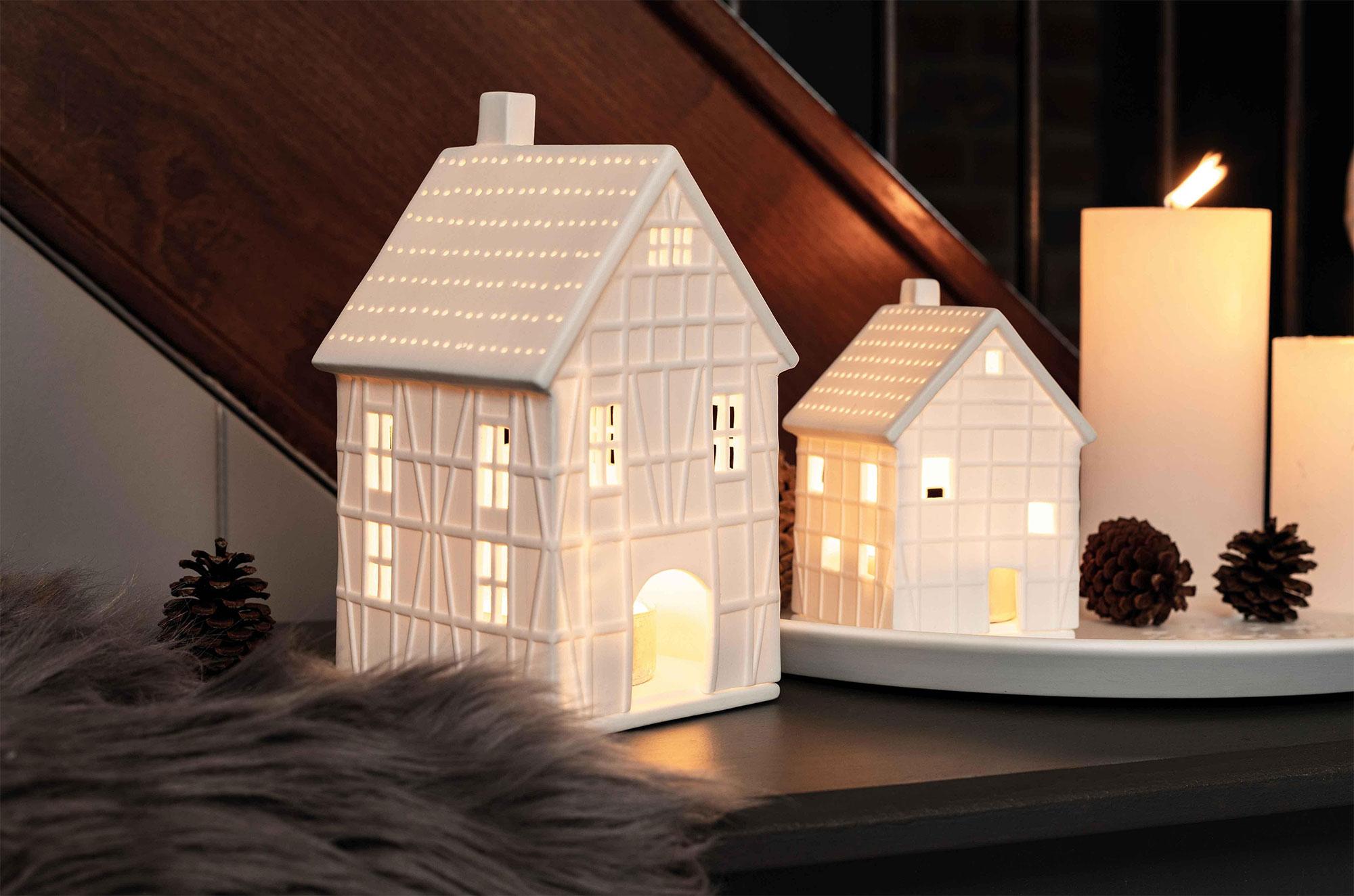 räder Living Lichthaus Porzellan Fachwerkhaus 19 cm räder Living Lichthaus Porzellan Fachwerkhaus 19 cm