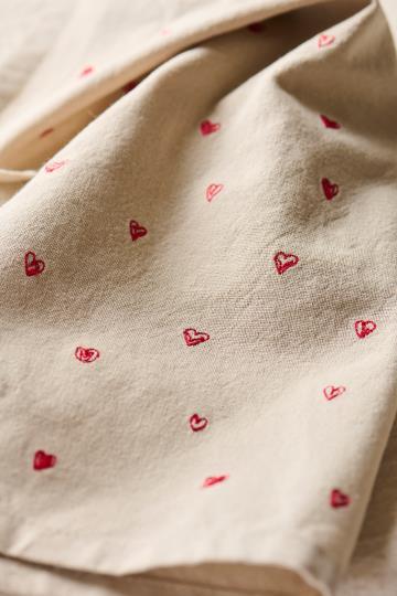 IB Laursen Serviette Tradition kleine rote Herzen 63055-76 IB Laursen Serviette Tradition kleine rote Herzen 63055-76