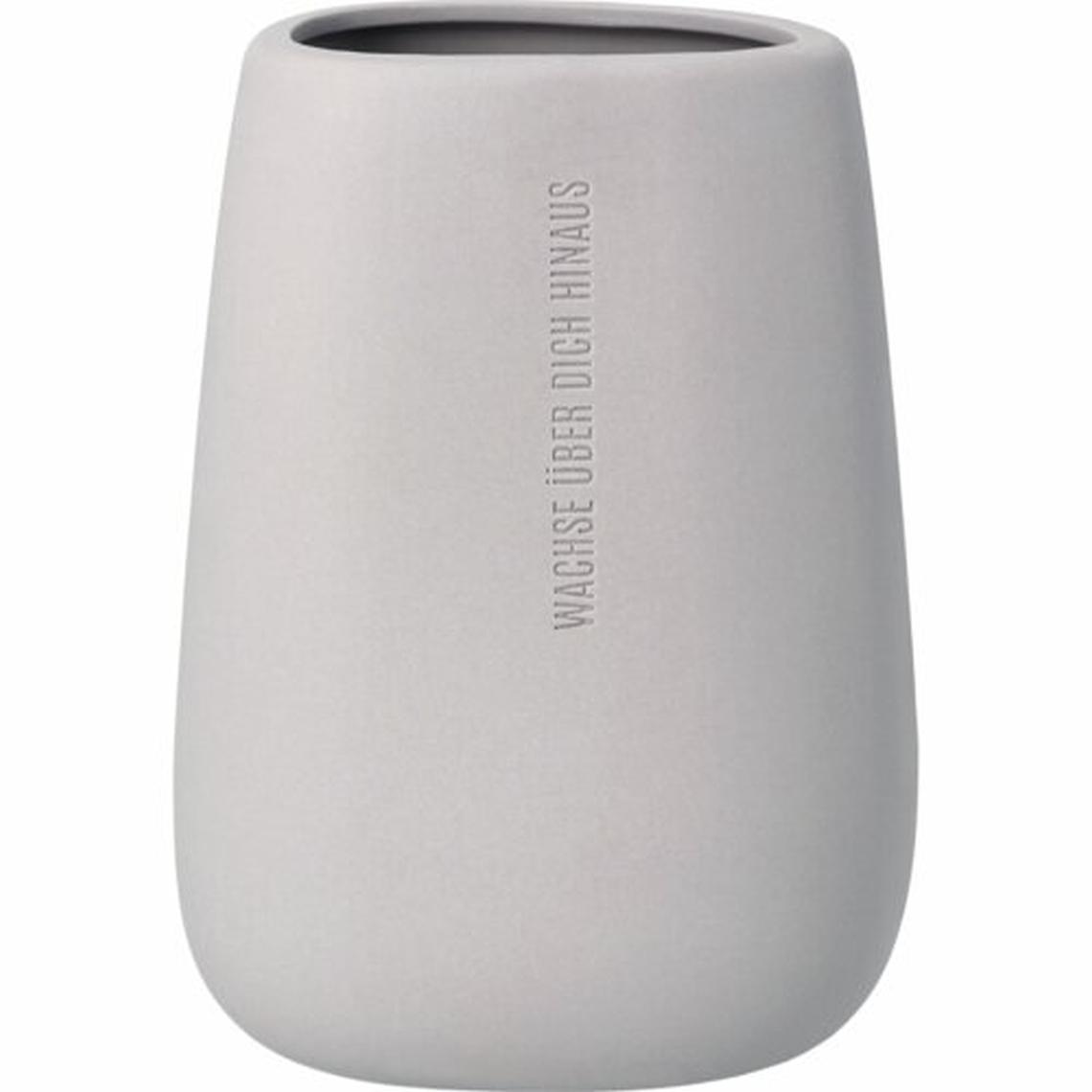 räder Vase wachse über dich hinaus Porzellan grau 0018712