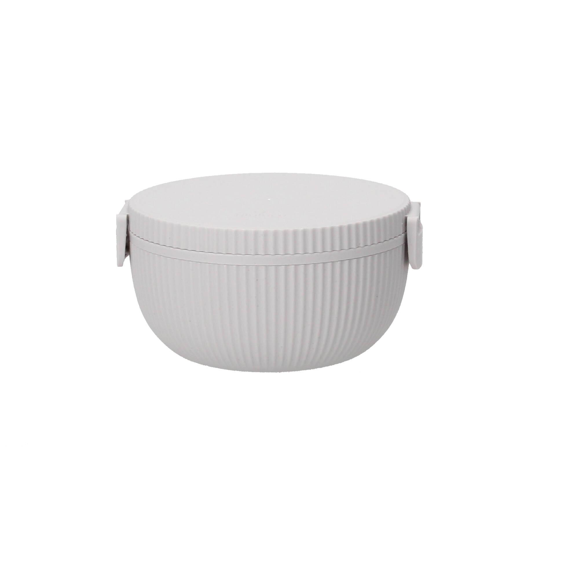 chic.mic Bentobox rund bioloco plant deluxe bowl cloud in grau