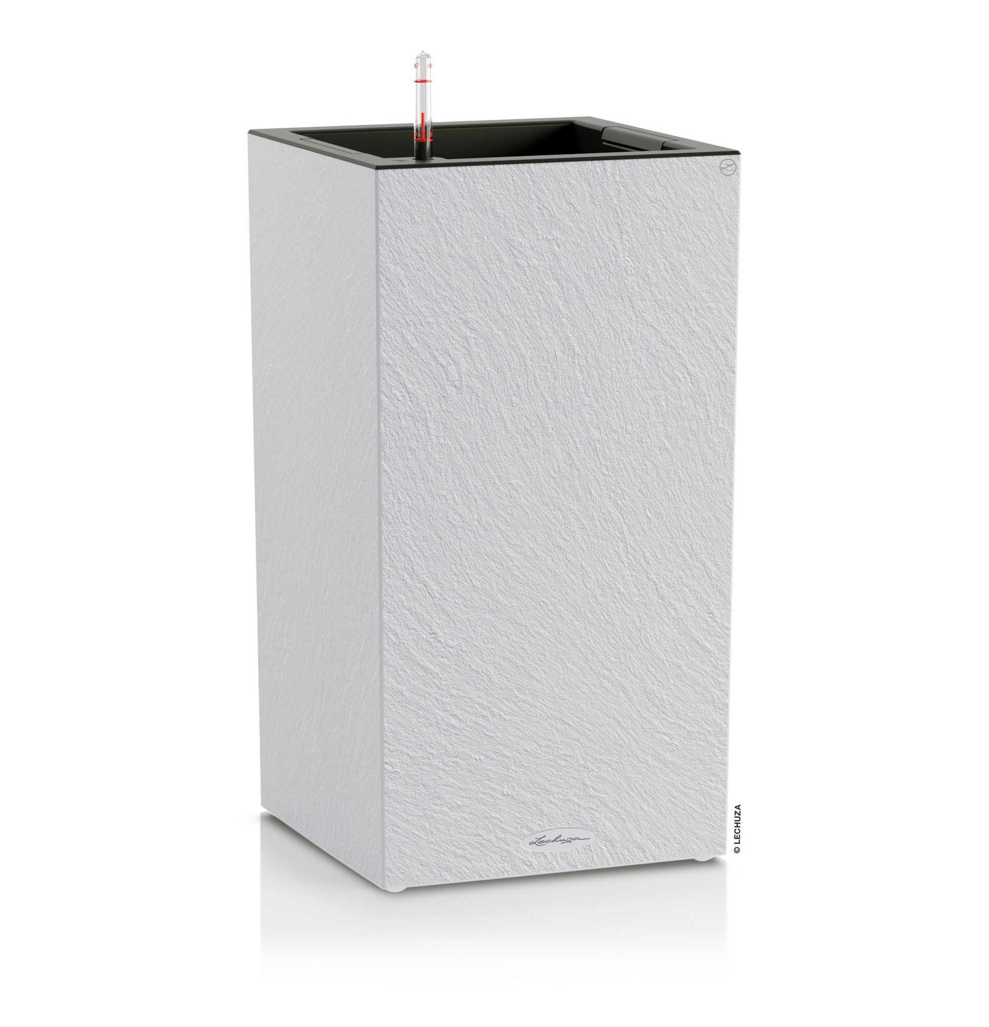 Lechuza Pflanzkübel eckig Canto Slatestone 30 high light grey Lechuza Pflanzkübel eckig Canto Slatestone 30 high light grey