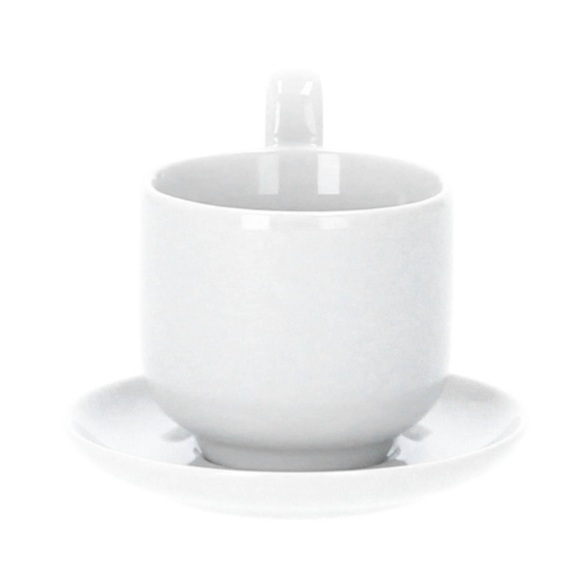blomus RO 2 Espressotassen mit Untertasse 80 ml Porzellan nimbus cloud