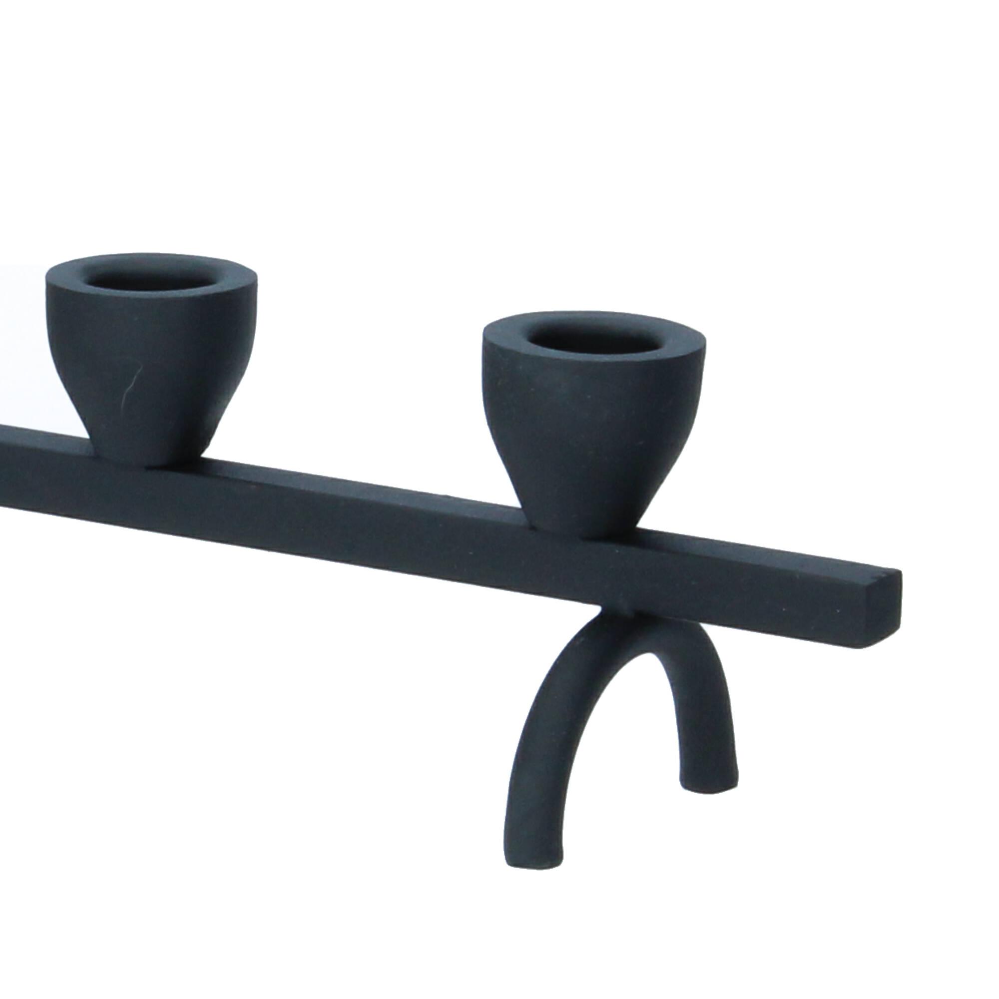 Bloomingville Kerzenhalter Jerome Metall Advent ganzjährig schwarz