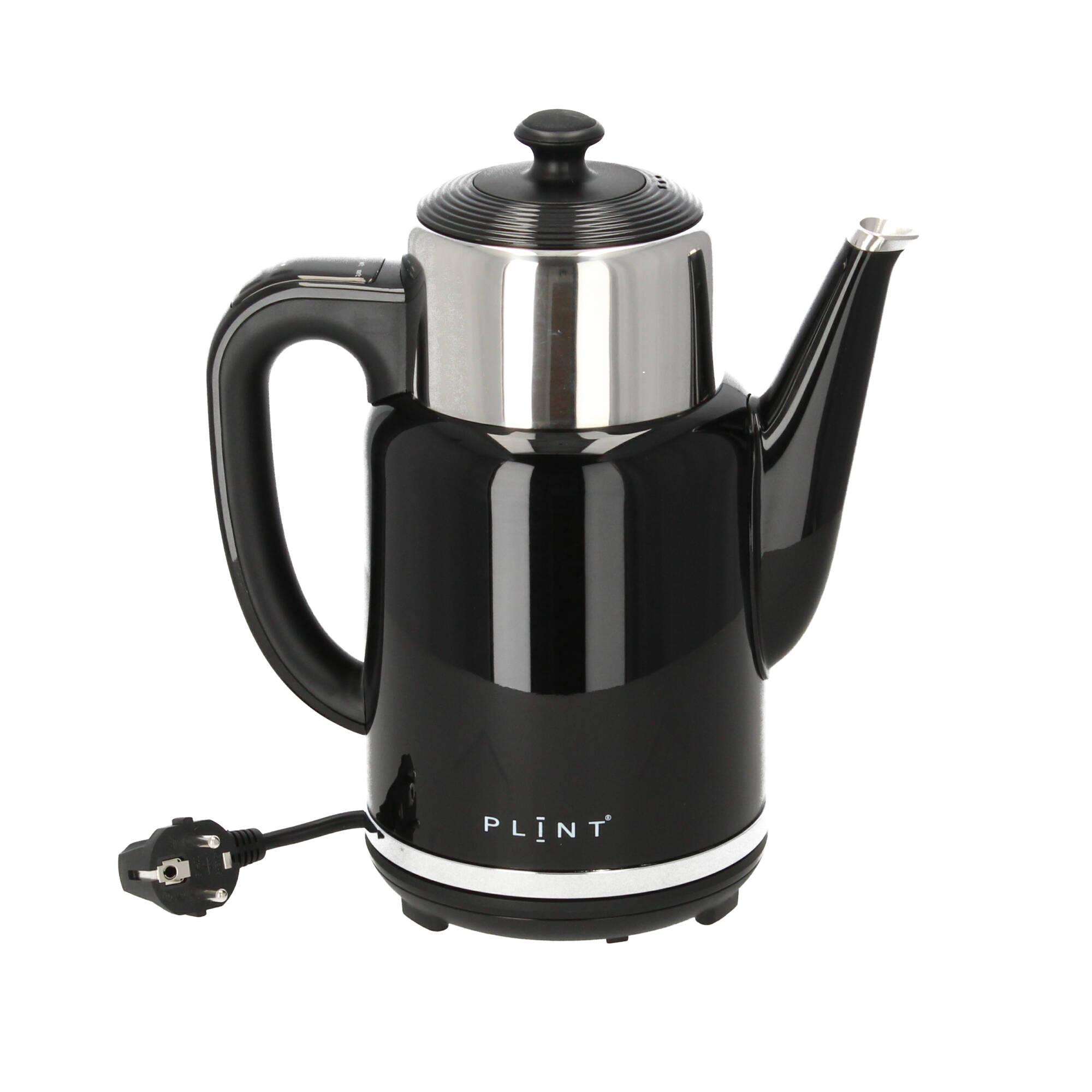 Plint Wasserkocher Warmhaltefunktion Retro-Design 1,7l schwarz
