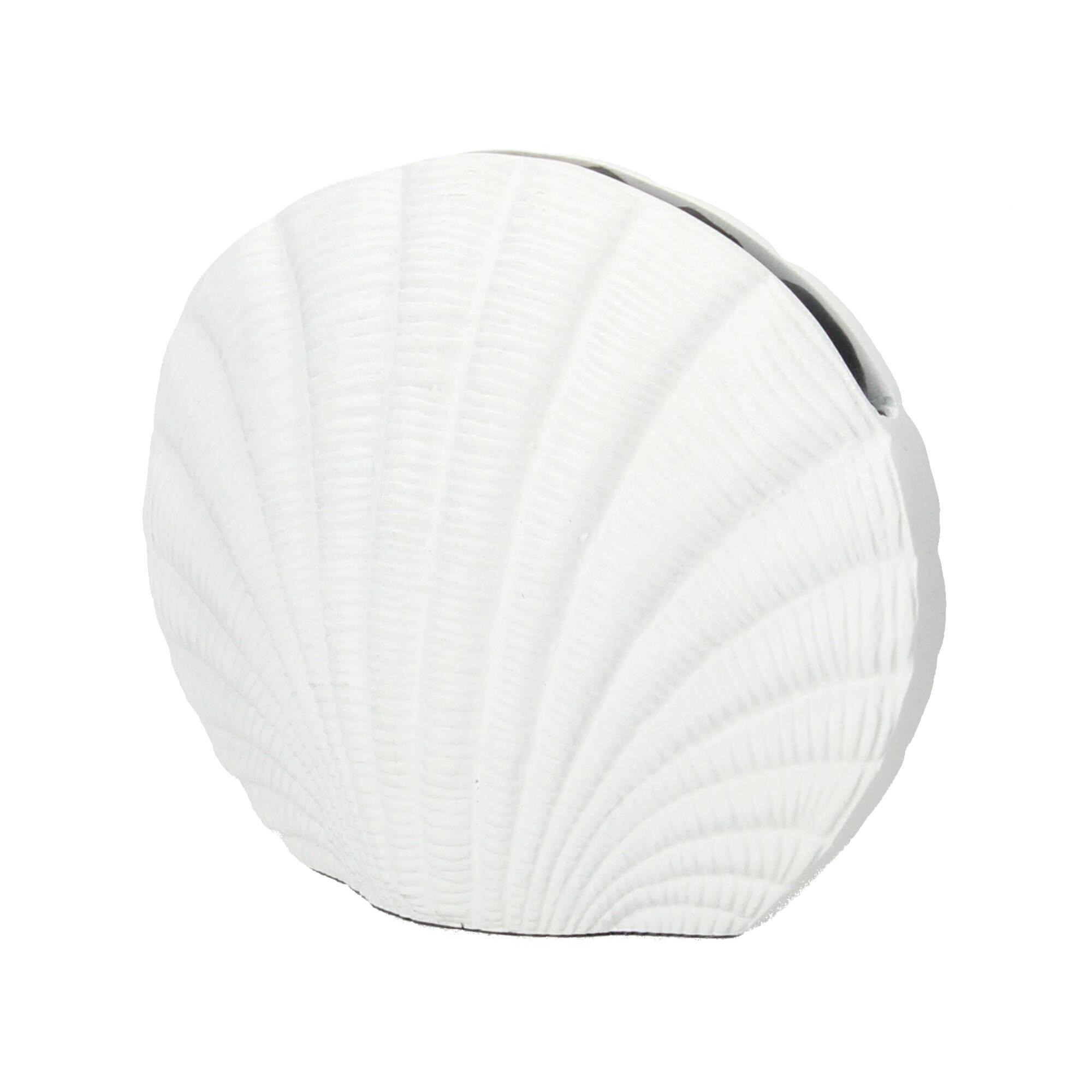 Nordal KAPITI Blumenvase Vase Dekoration S 23 cm Aluminium weiß
