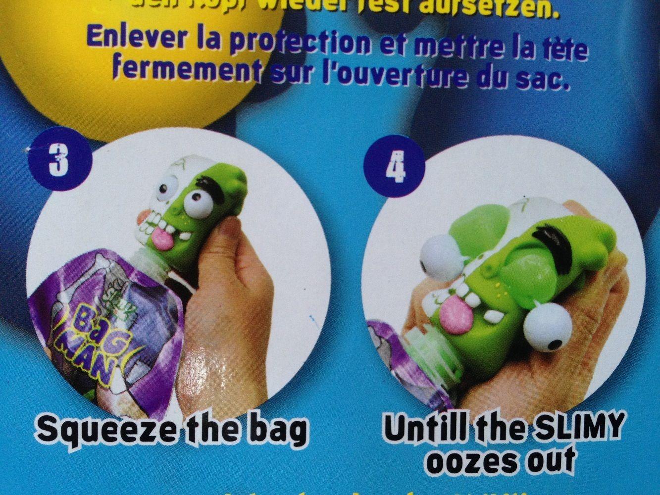 Slimy Monster-Kopf Bag Man - 33740