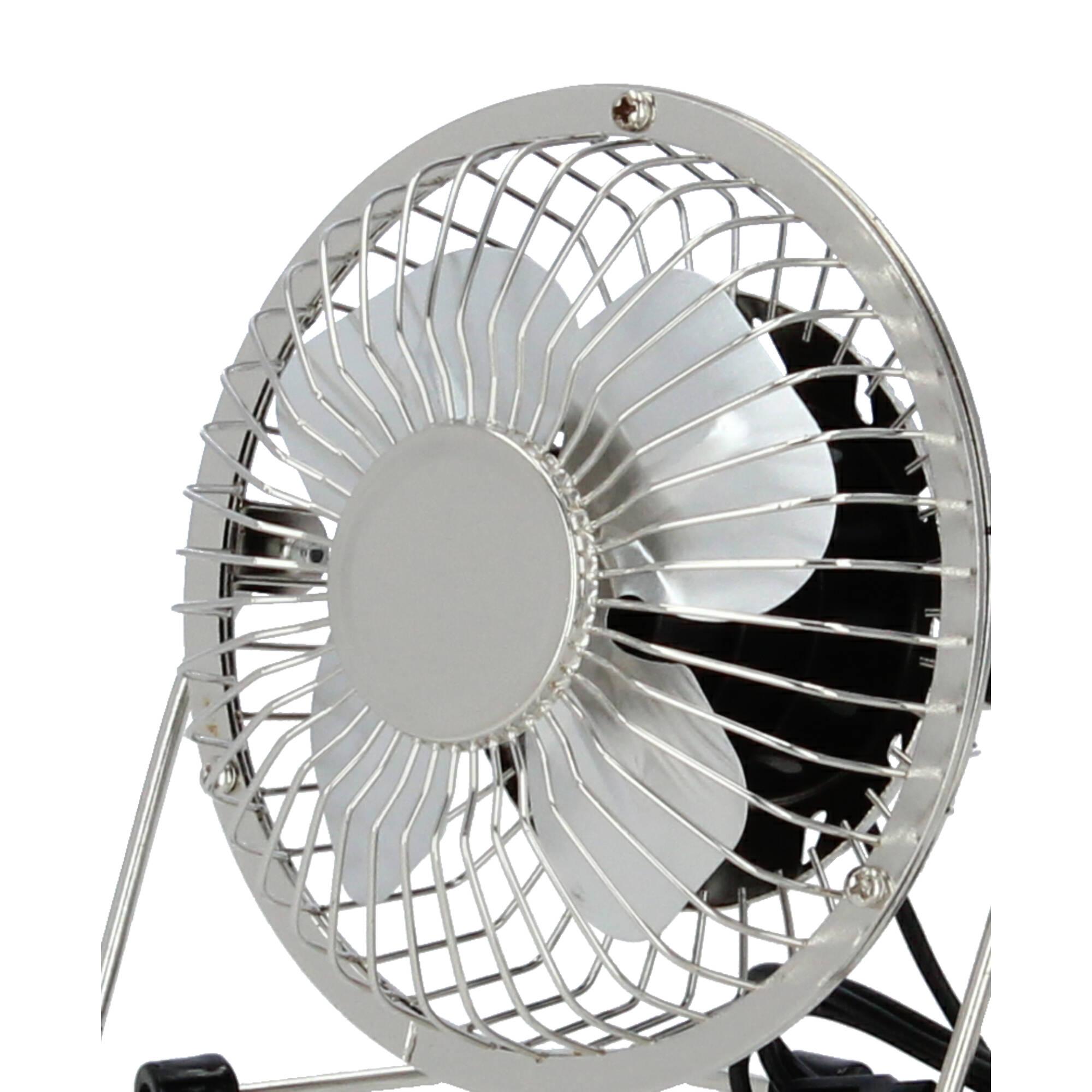 Kikkerland USB Ventilator Metall silber