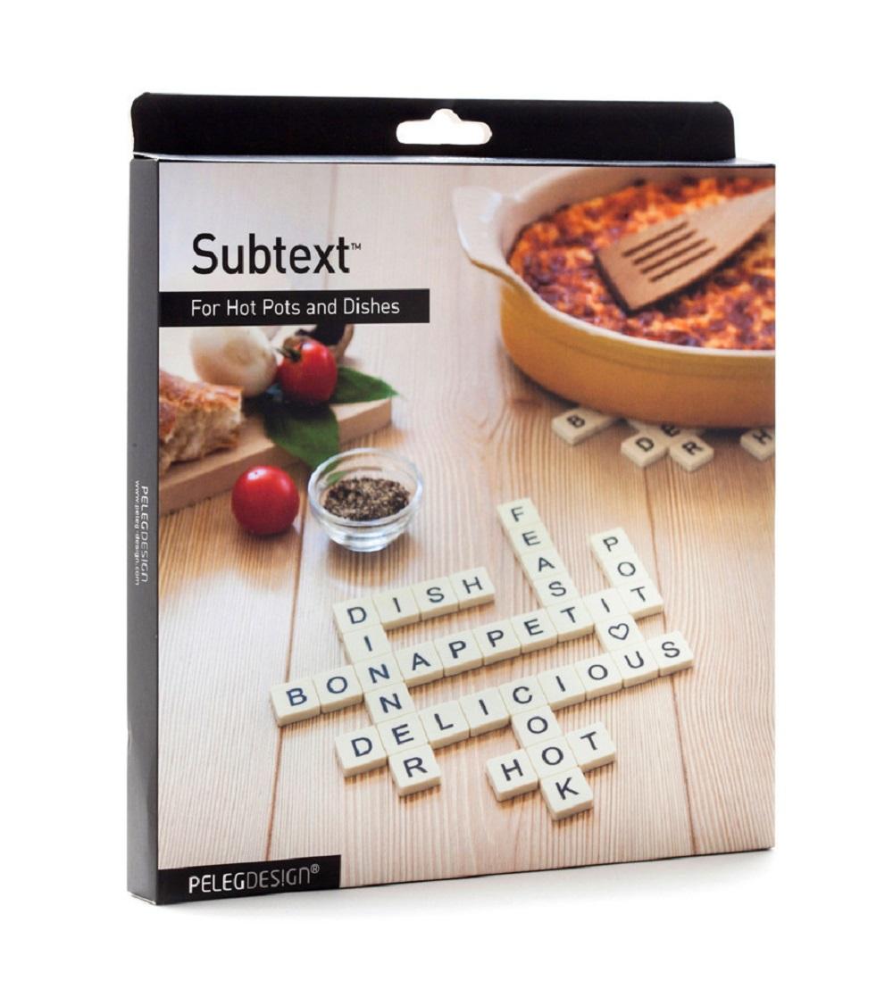 Peleg Design Topfuntersetzer Subtext Kreuzworträtsel, PE946
