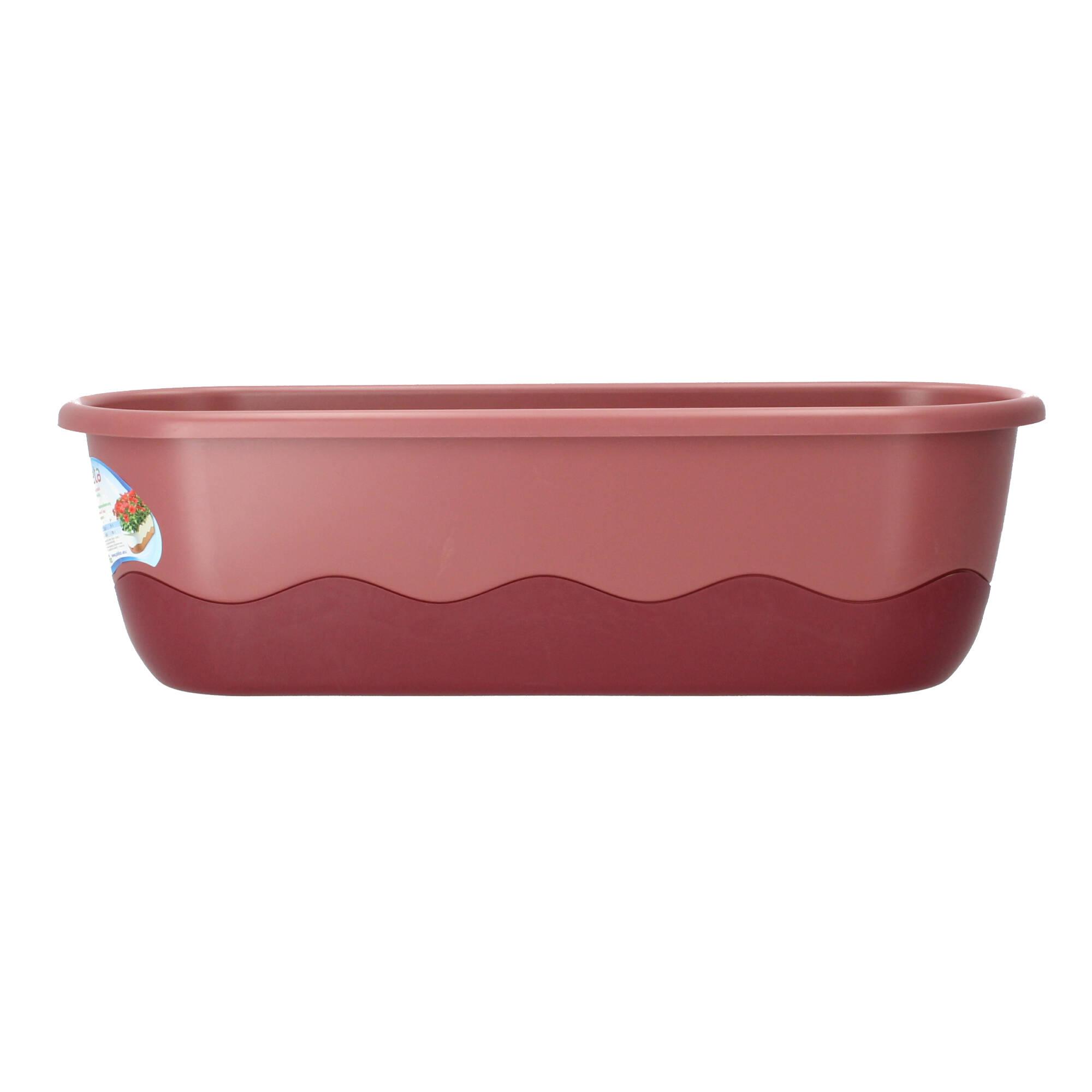 Plastia Blumenkasten Mareta 60cm rosa weinrot Wasserspeicher Plastia Blumenkasten Mareta 60cm rosa weinrot Wasserspeicher