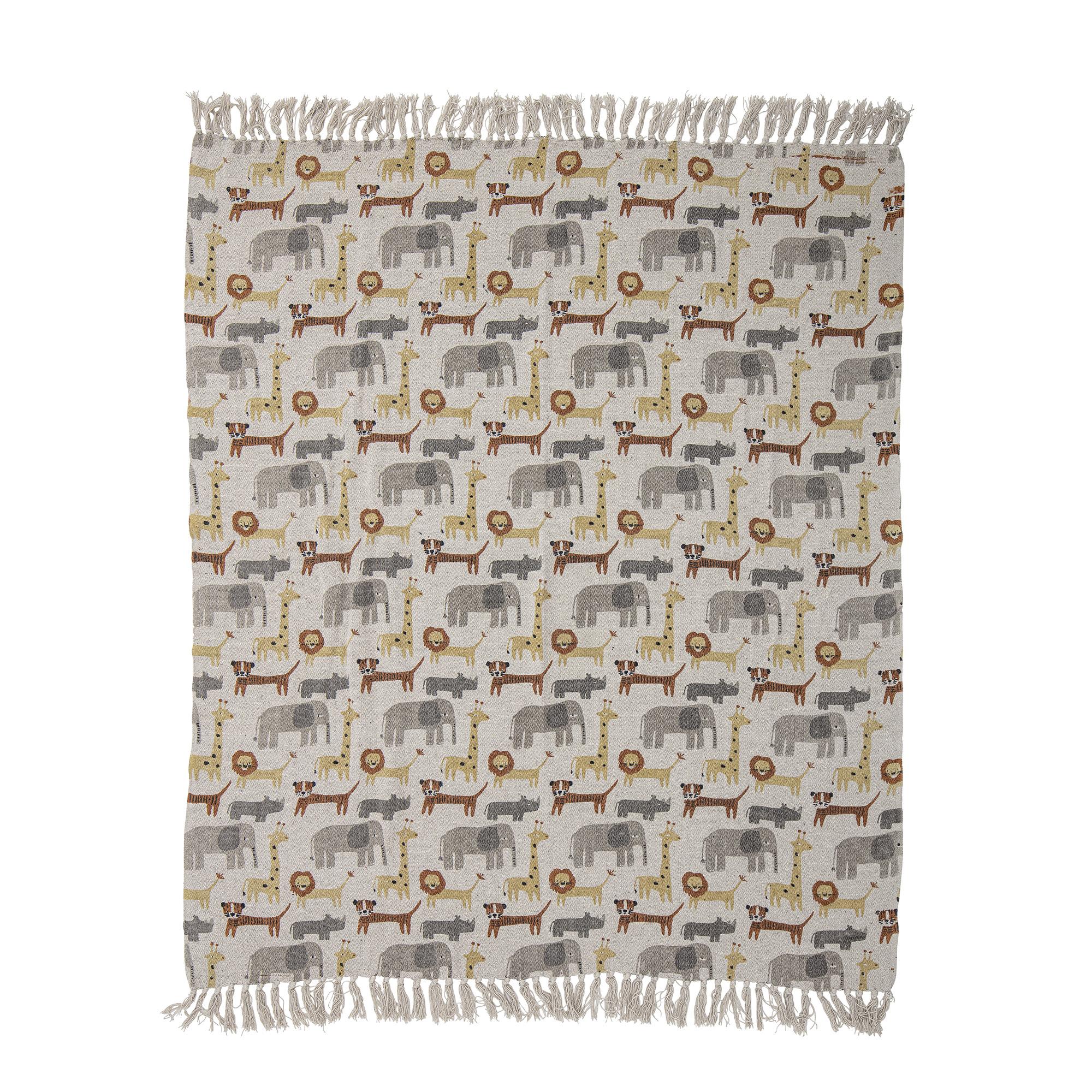 Bloomingville Überwurf Decke Brett recycelte Baumwolle 100x80 cm natur Bloomingville Überwurf Decke Brett recycelte Baumwolle 100x80 cm natur