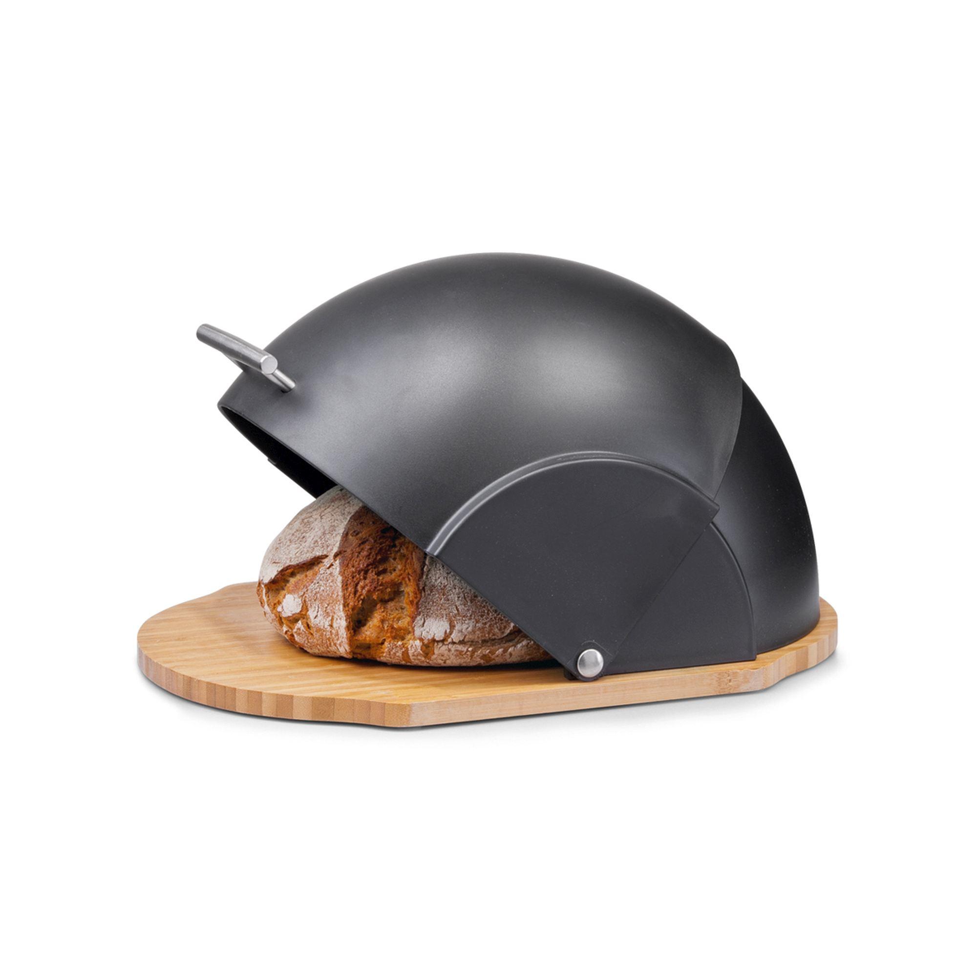 Zeller Brotkasten Bambus Kunsttoff rund Glocke 37x26x20,5cm schwarz 27282 Zeller Brotkasten Bambus Kunsttoff rund Glocke 37x26x20,5cm schwarz 27282
