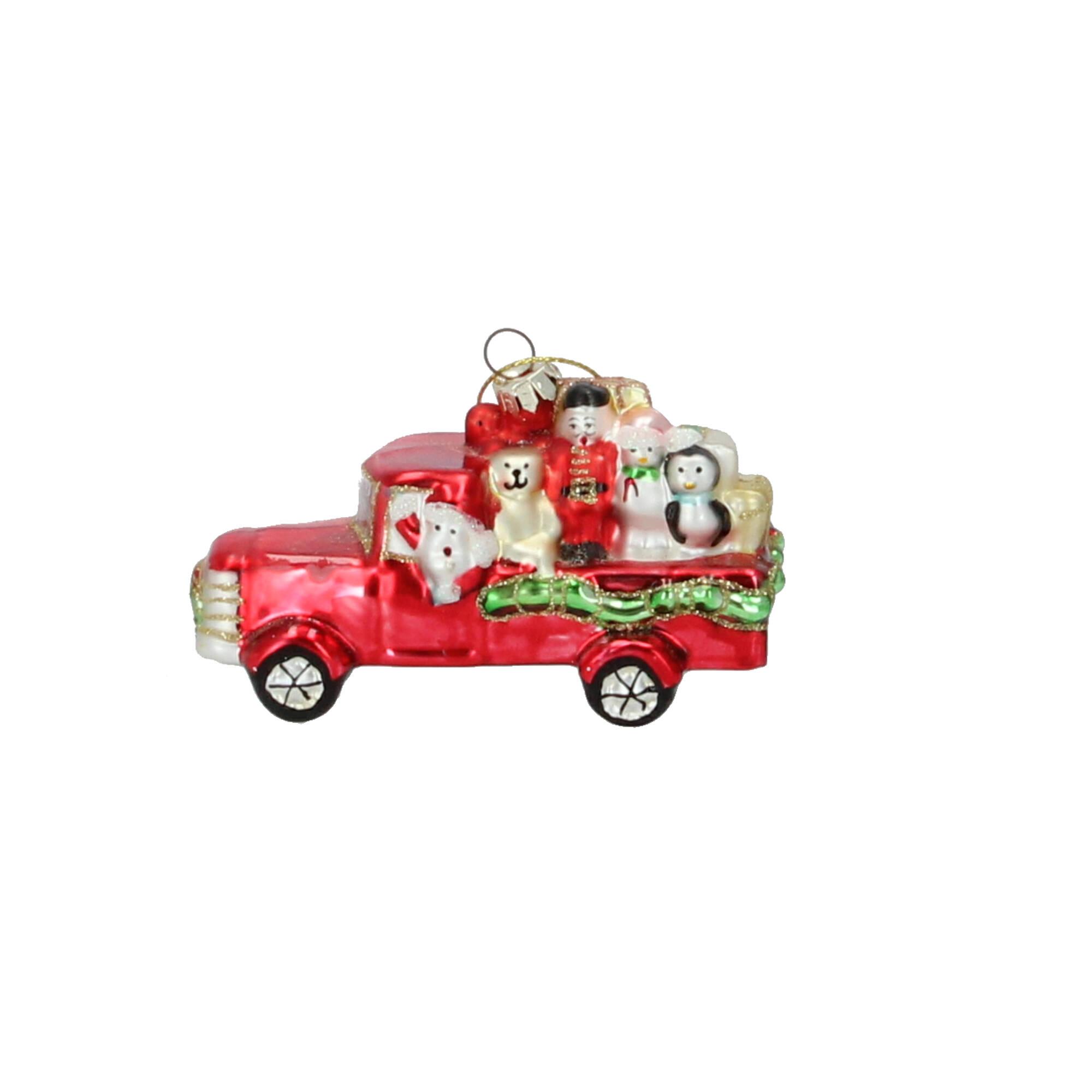 Gehlmann Christbaumschmuck Auto mit Geschenken rot