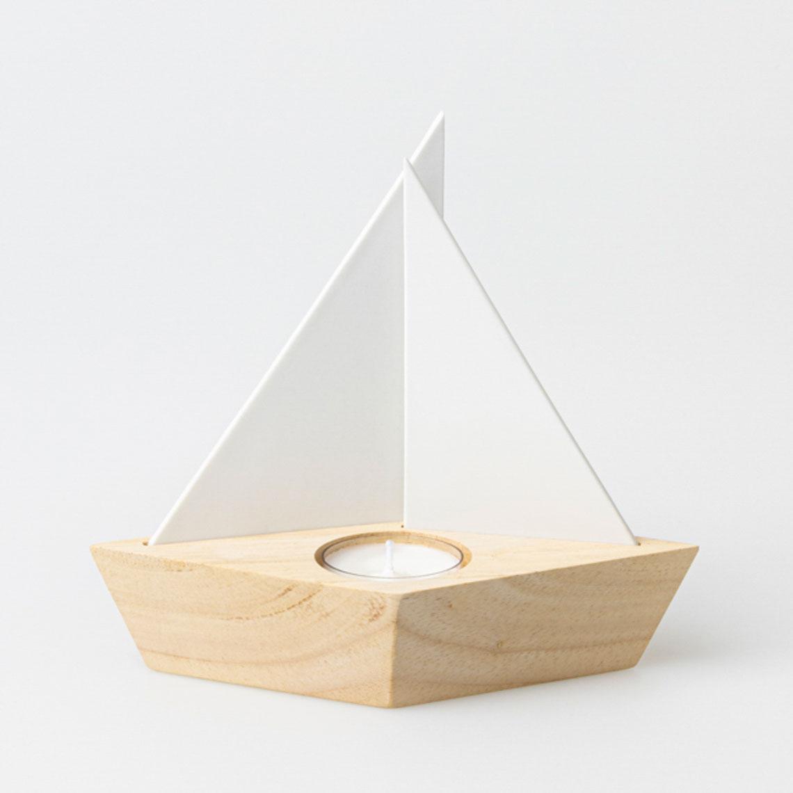 räder Meeresrauschen Lichtschiff Glück Ahoi Porzellan weiß