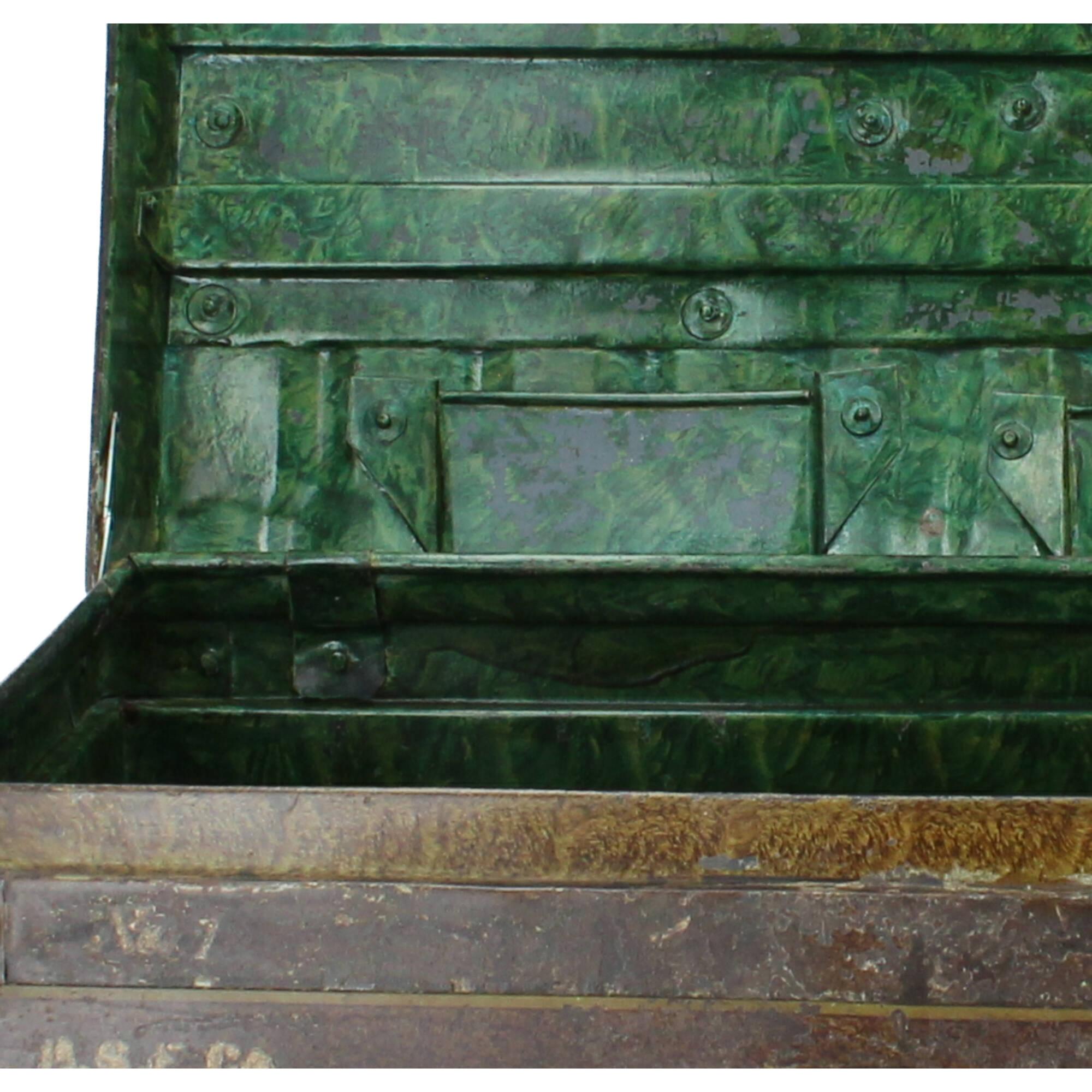 Raw Materials Vintage Reisekoffer alt Aufbewahrungskiste Unikat braun