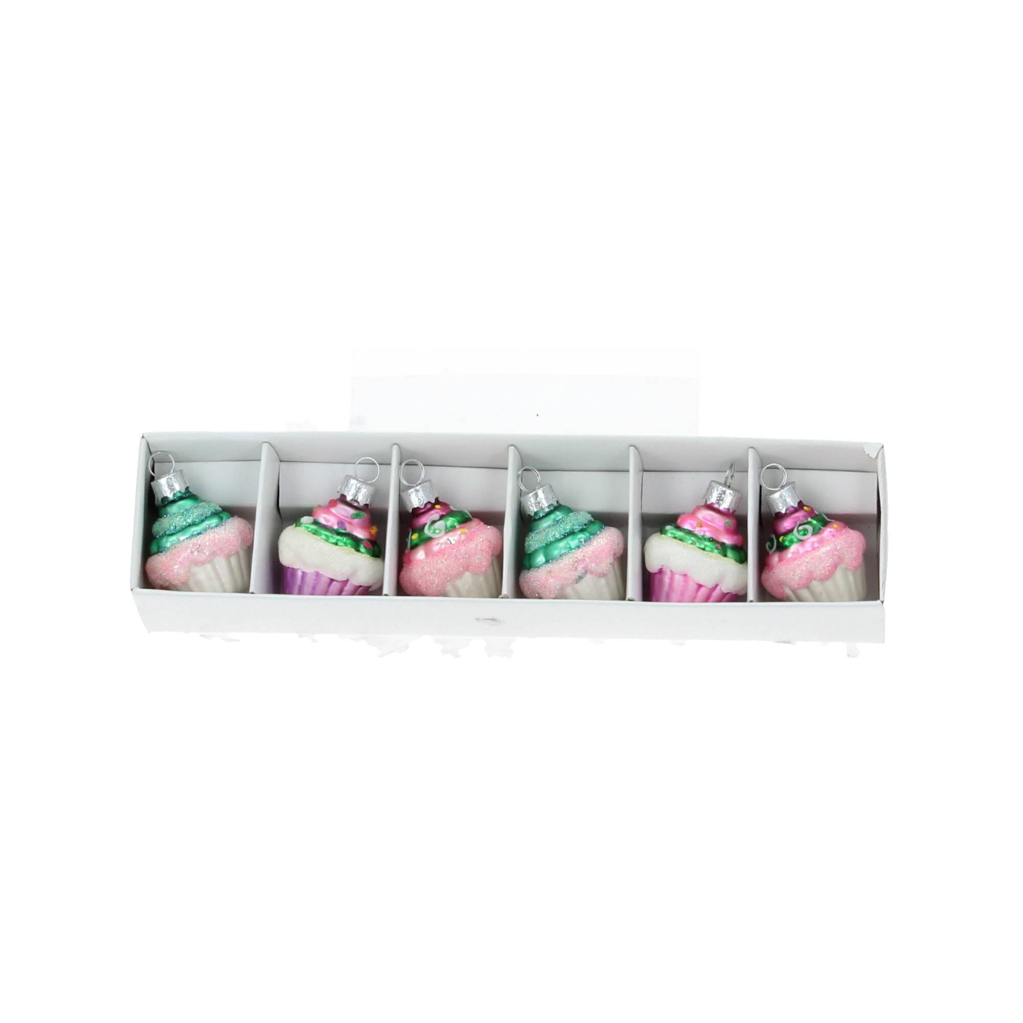 Hoff Interieur Christbaumschmuck Cupcakes 6-tlg. Set