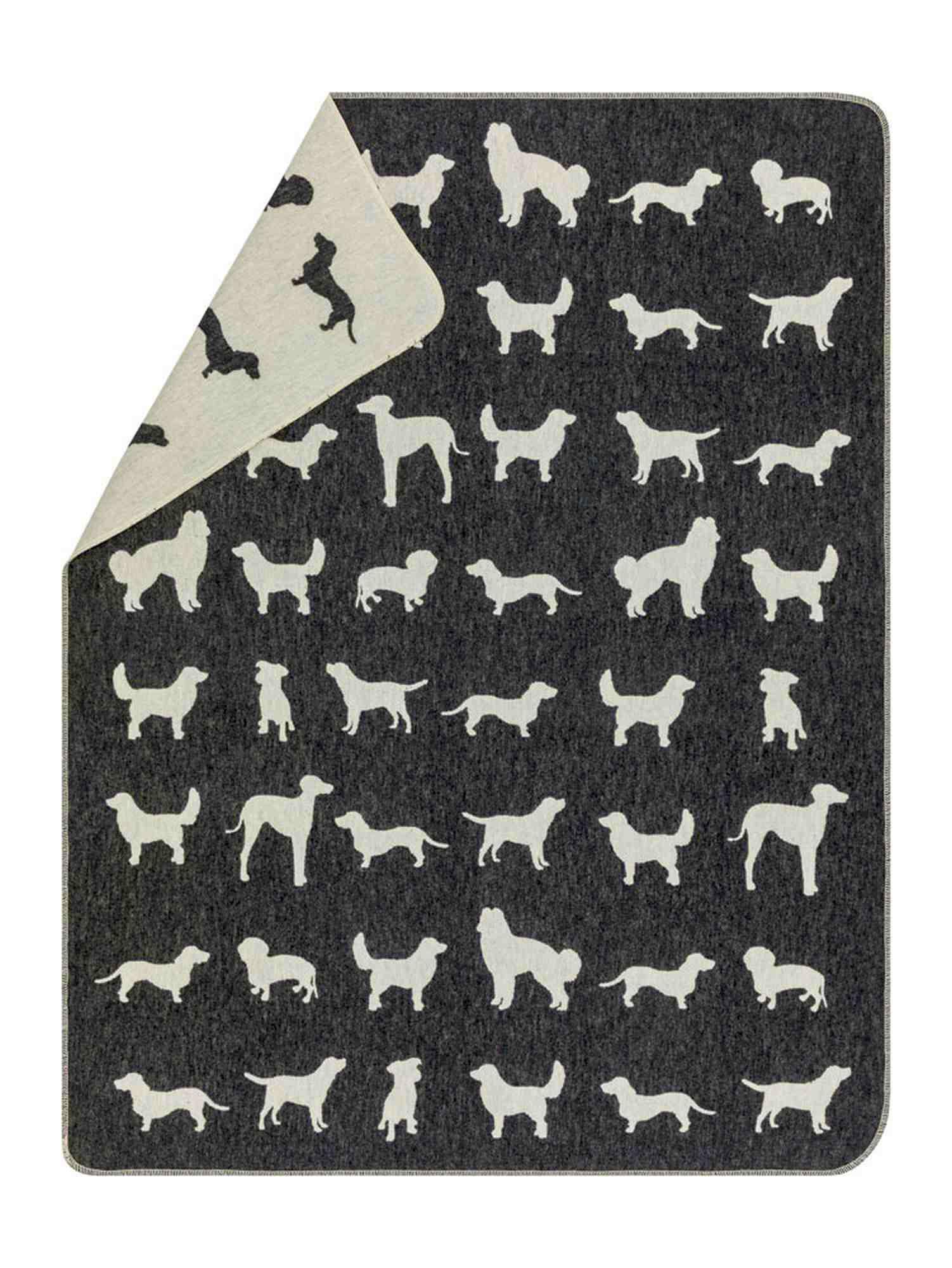 Fussenegger Haustierdecke Hundesilhouetten 100/140 Anthrazit 71549804 Fussenegger Haustierdecke Hundesilhouetten 100/140 Anthrazit 71549804