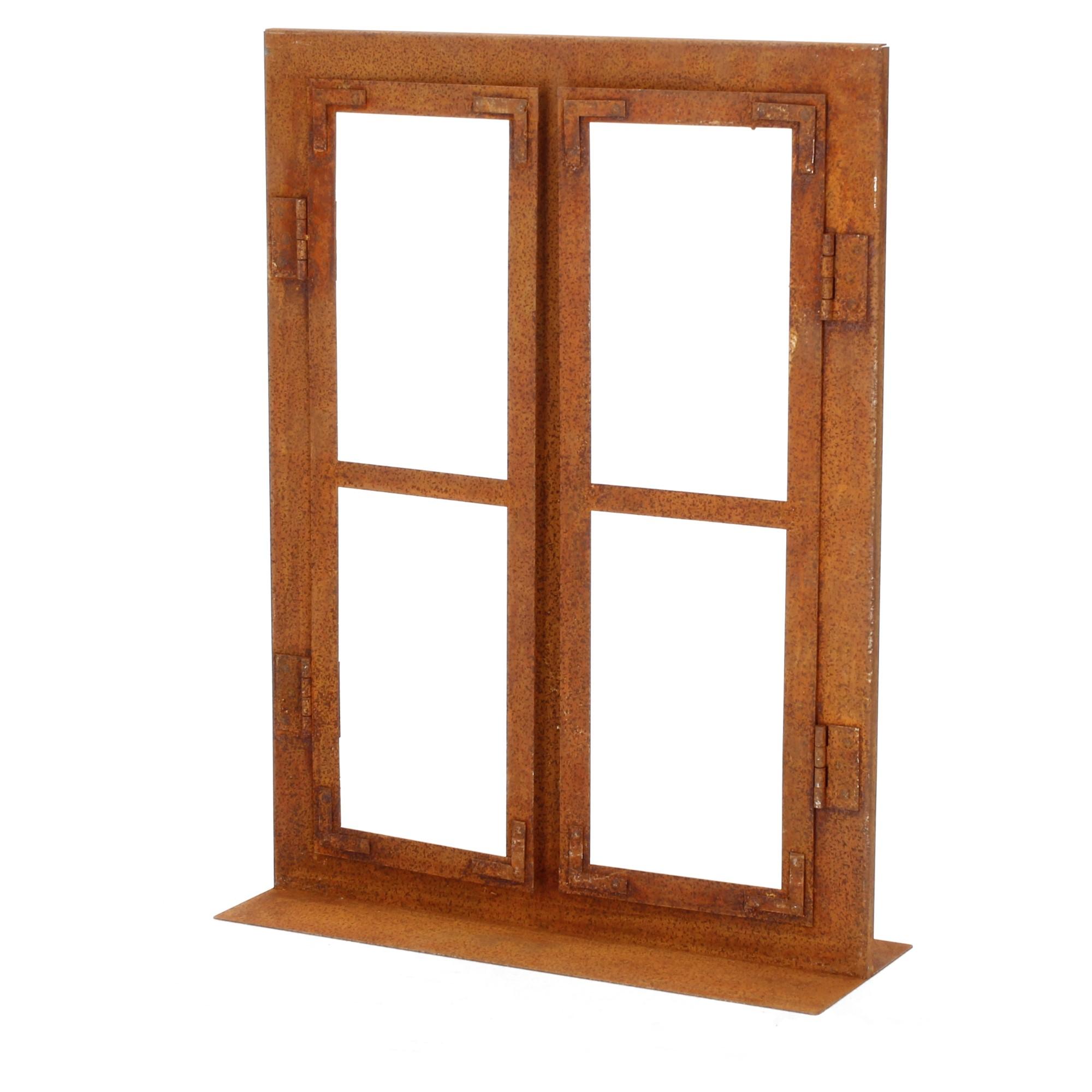 Lünemann Gartendeko Edelrost Fenster 33x45cm klein