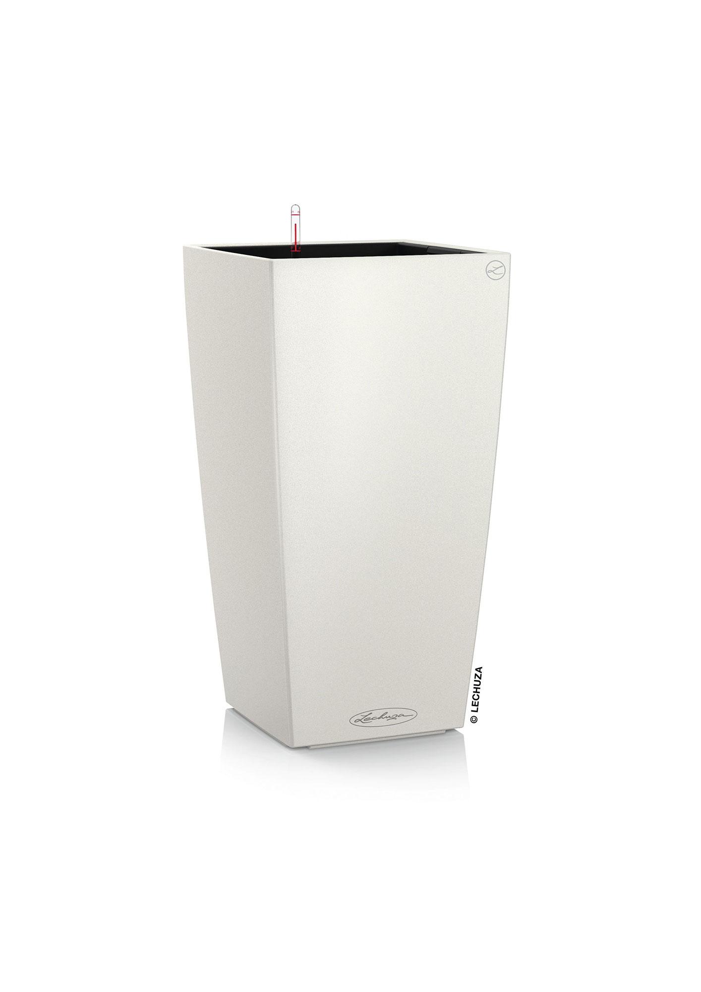 Lechuza Blumentopf hoch Cubico Color 22 weiss matt Lechuza Blumentopf hoch Cubico Color 22 weiss matt