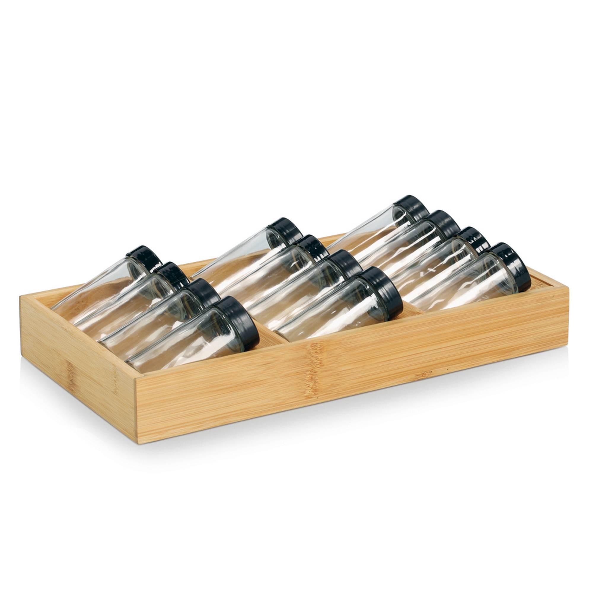 Zeller Gewürzeinsatz-Set 13-teilig Bambus 38x20x9cm 25675