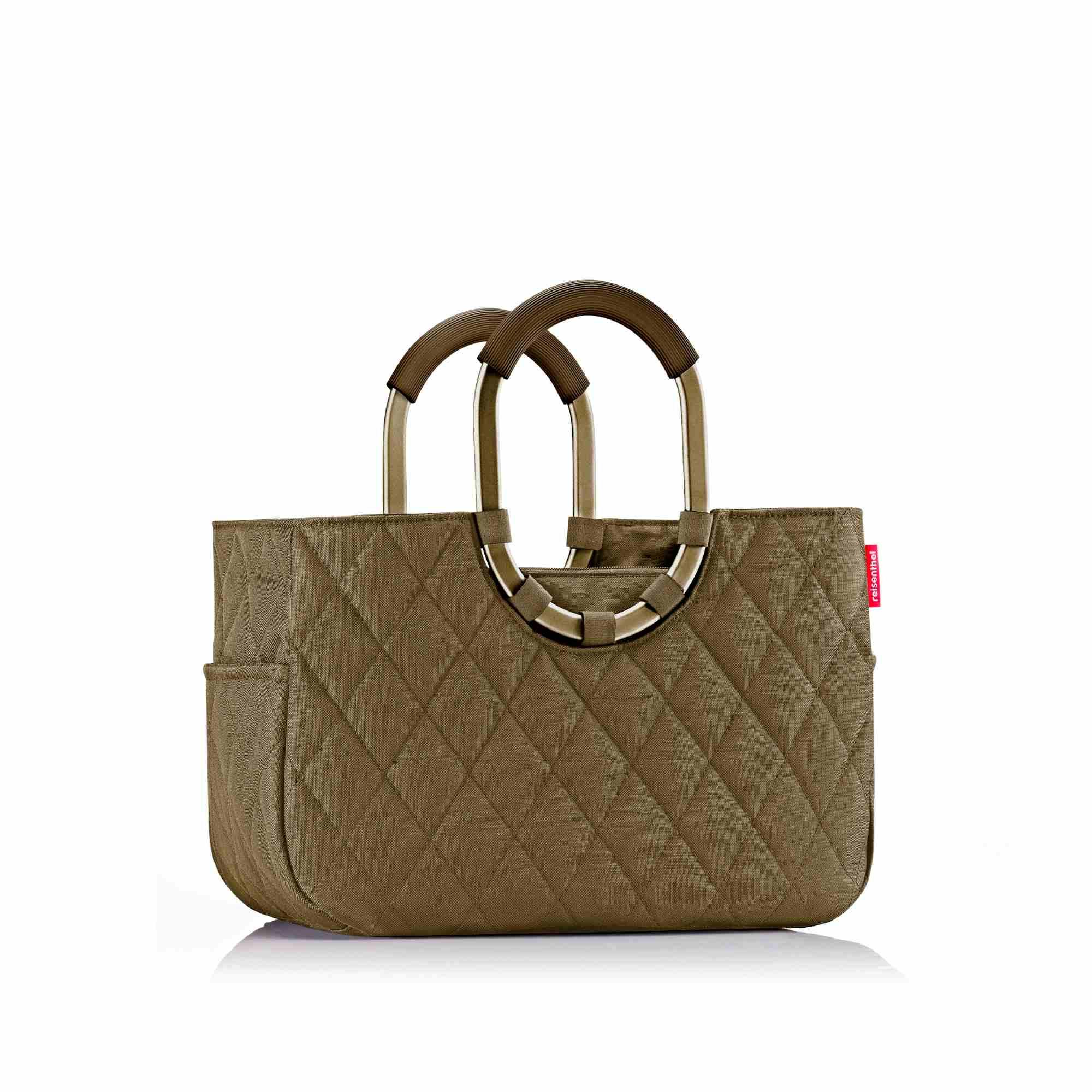 reisenthel Umhängetasche loopshopper M Frame Rhombus Olive