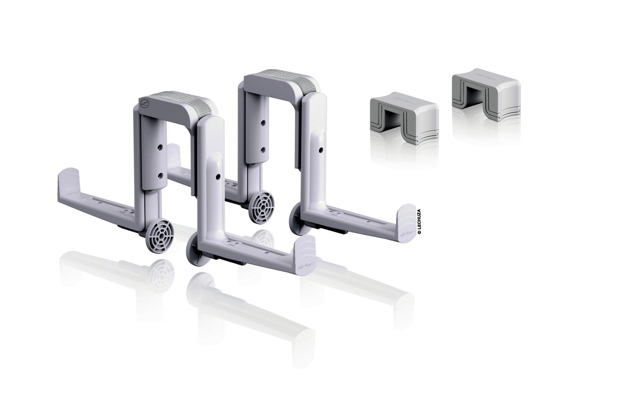 Lechuza Balkonkastenhalter DUO 2er-Set Balconera weiß