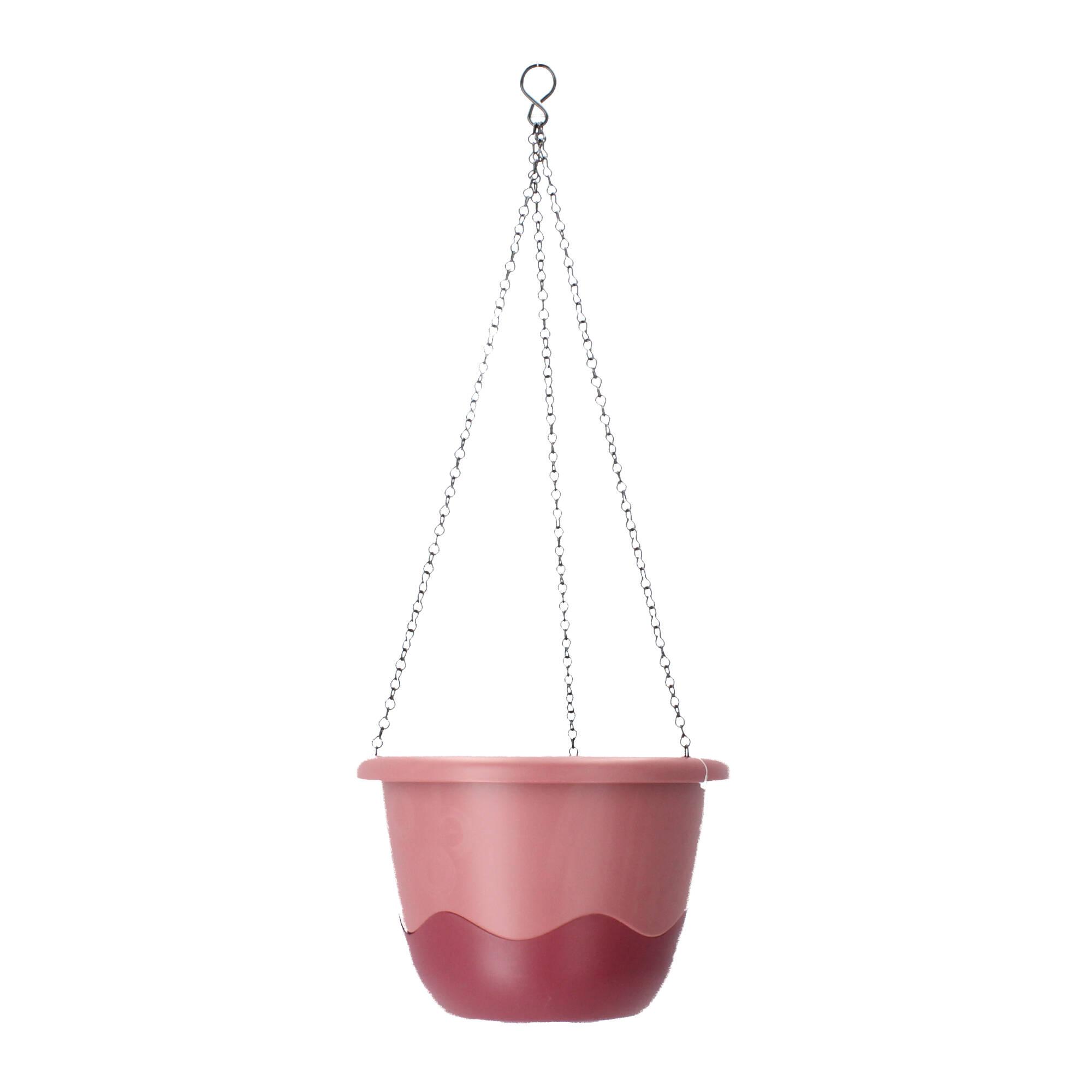 Plastia Blumenampel Mareta 25 rosa weinrot Wasserspeicher Plastia Blumenampel Mareta 25 rosa weinrot Wasserspeicher