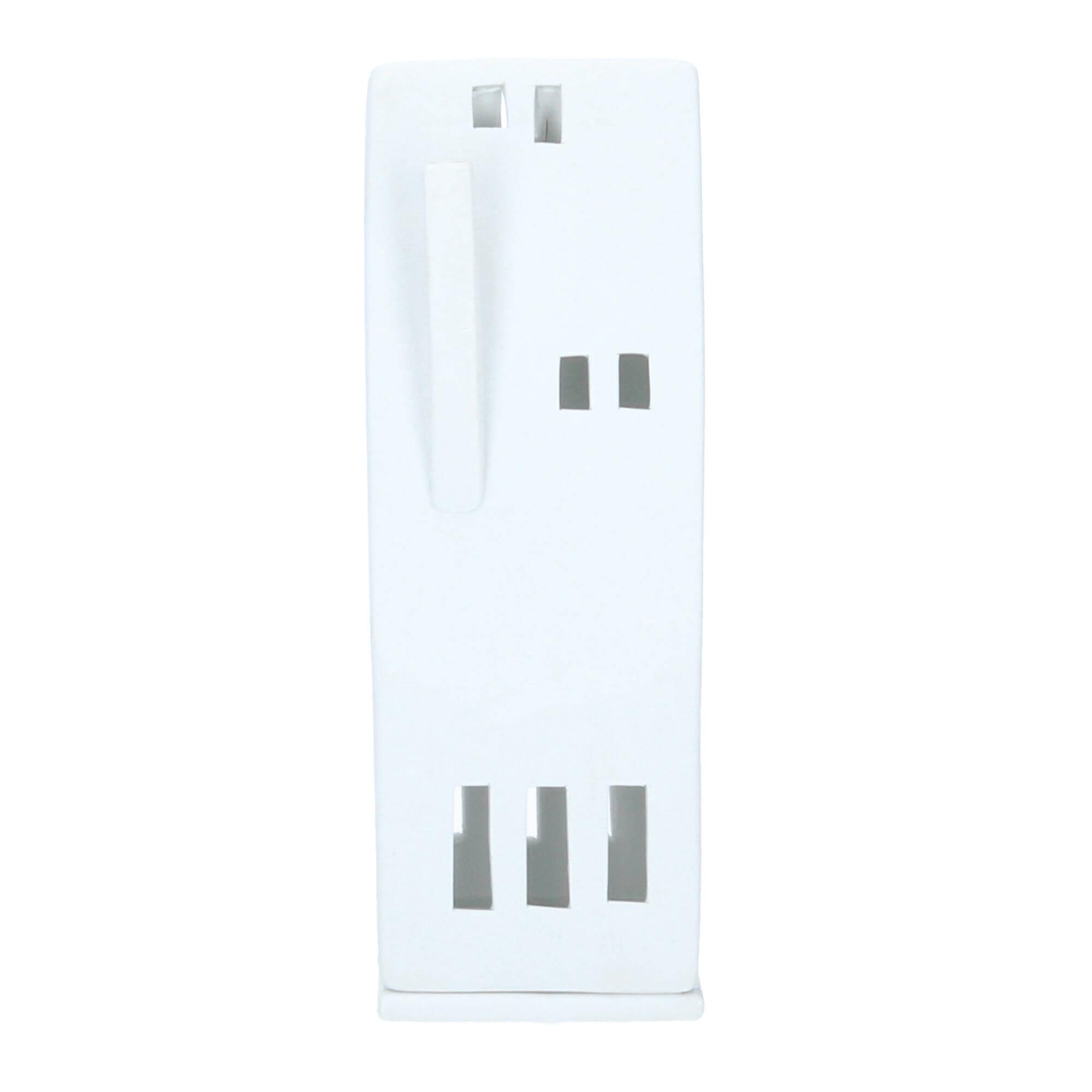 Räder Teelichthalter Lichthaus Spitzdach 20cm weiß 0010847