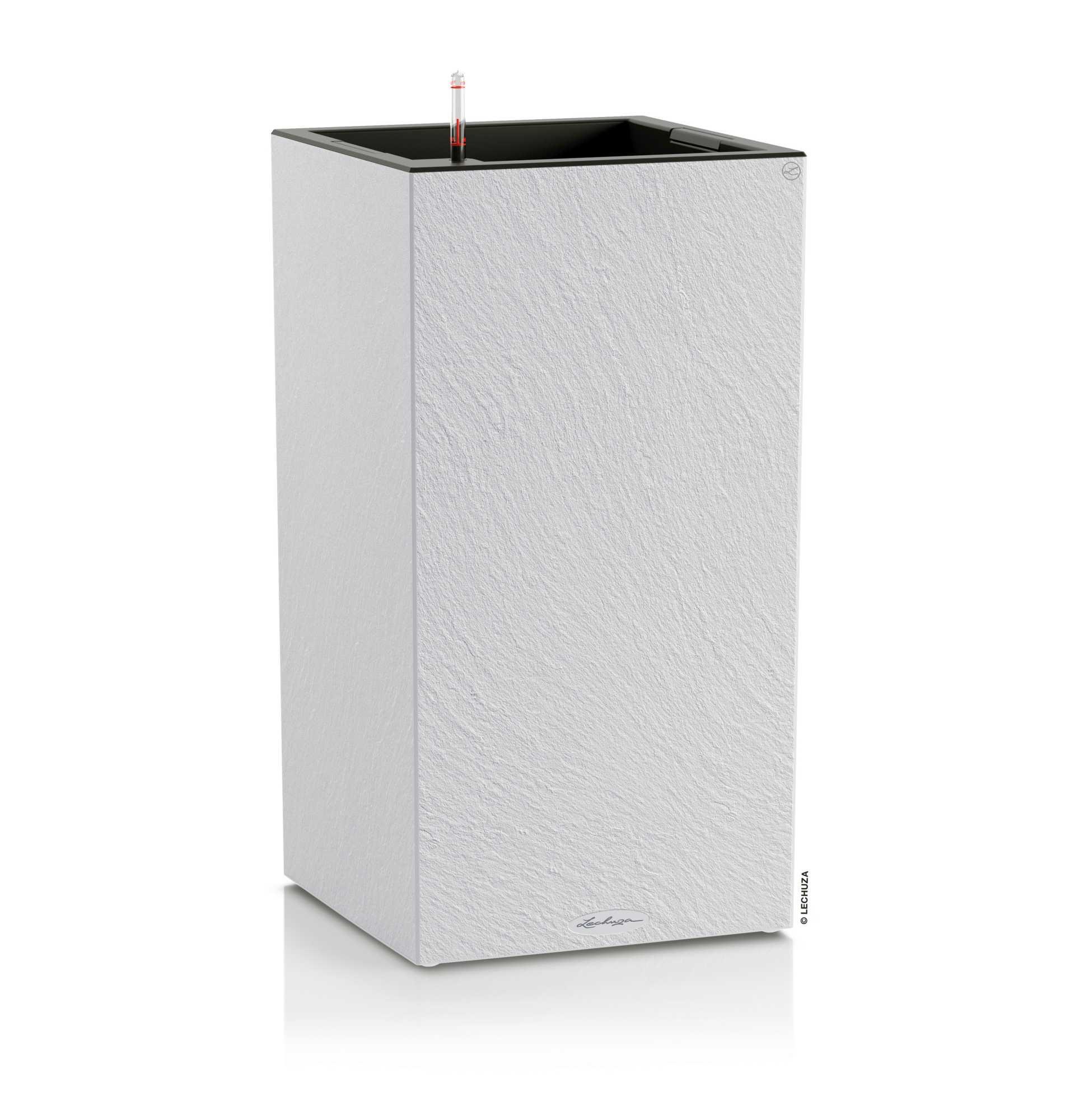 Lechuza Pflanzkübel eckig Canto Slatestone 40 Light light grey
