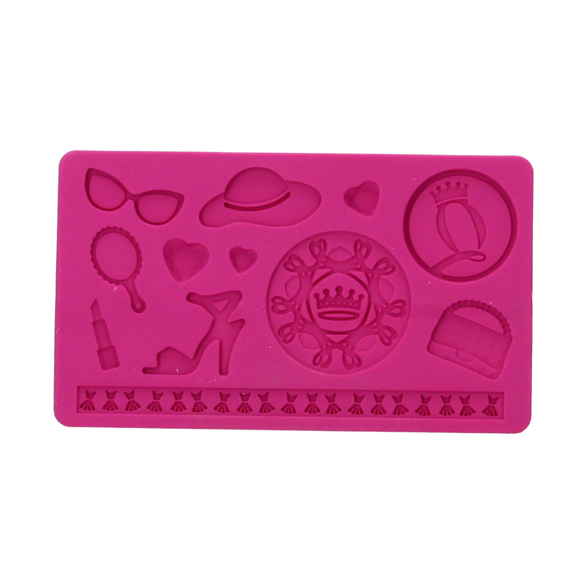Lurch FlexiForm Prägematte Shopping Queen Lena Silikon Pink