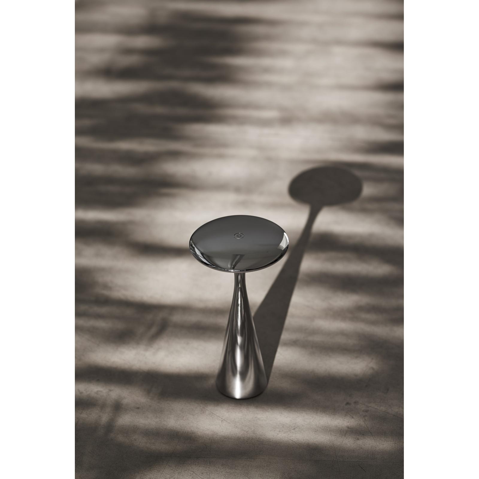 chic.mic Tischlampe Ufo Table lamp smallChrome Silber UTLS107
