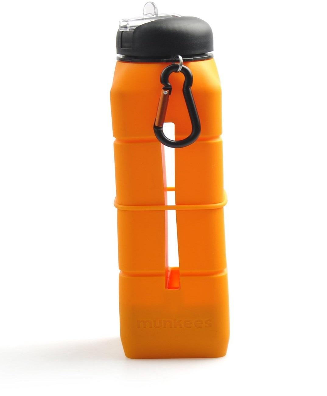 Munkees Silikon Trinkflasche Sound Bottle, orange, 1580 Munkees Silikon Trinkflasche Sound Bottle, orange, 1580