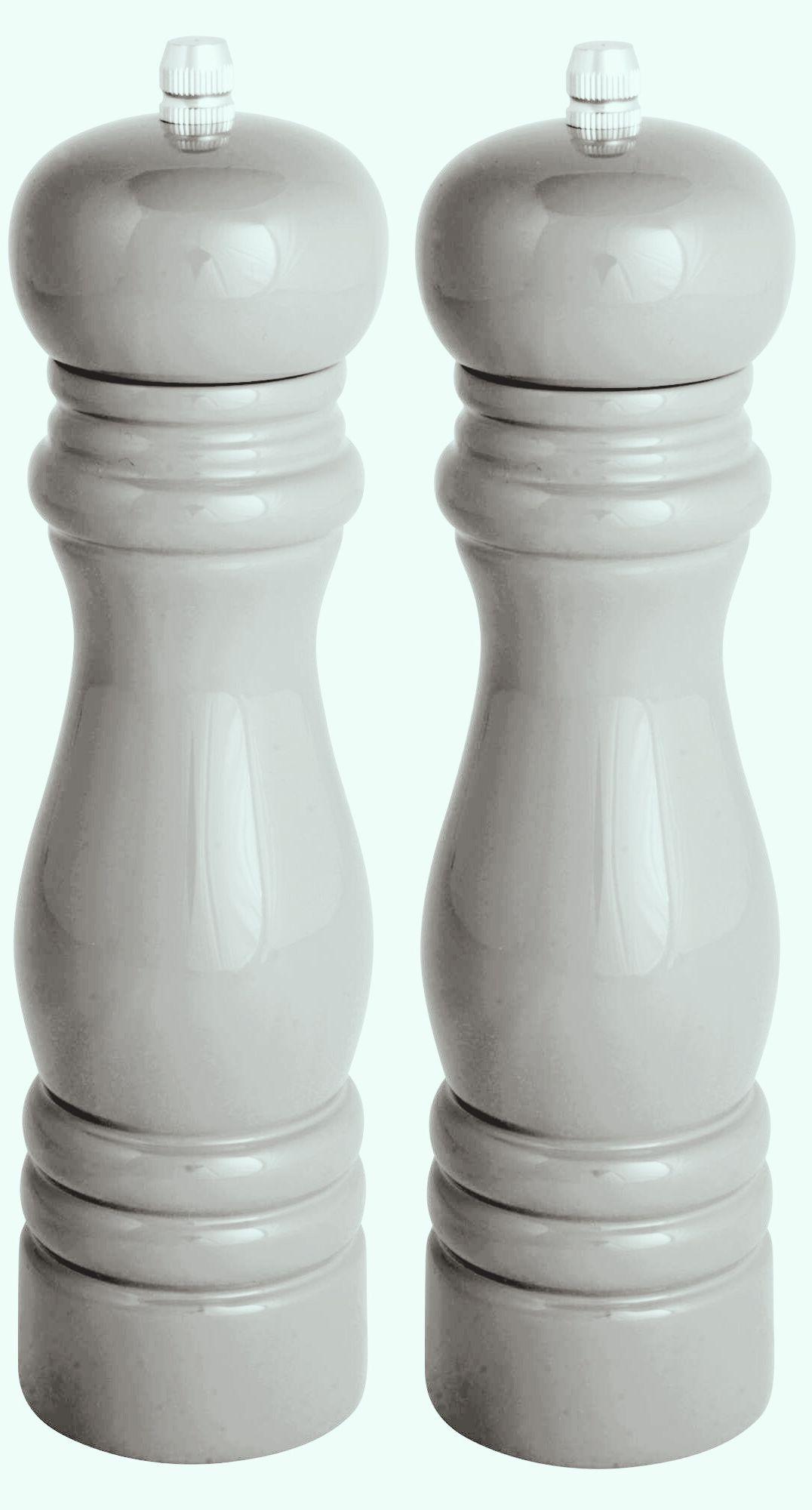 IB Laursen Gewürzmühle Salz- / Pfeffermühle 2er-Set grau