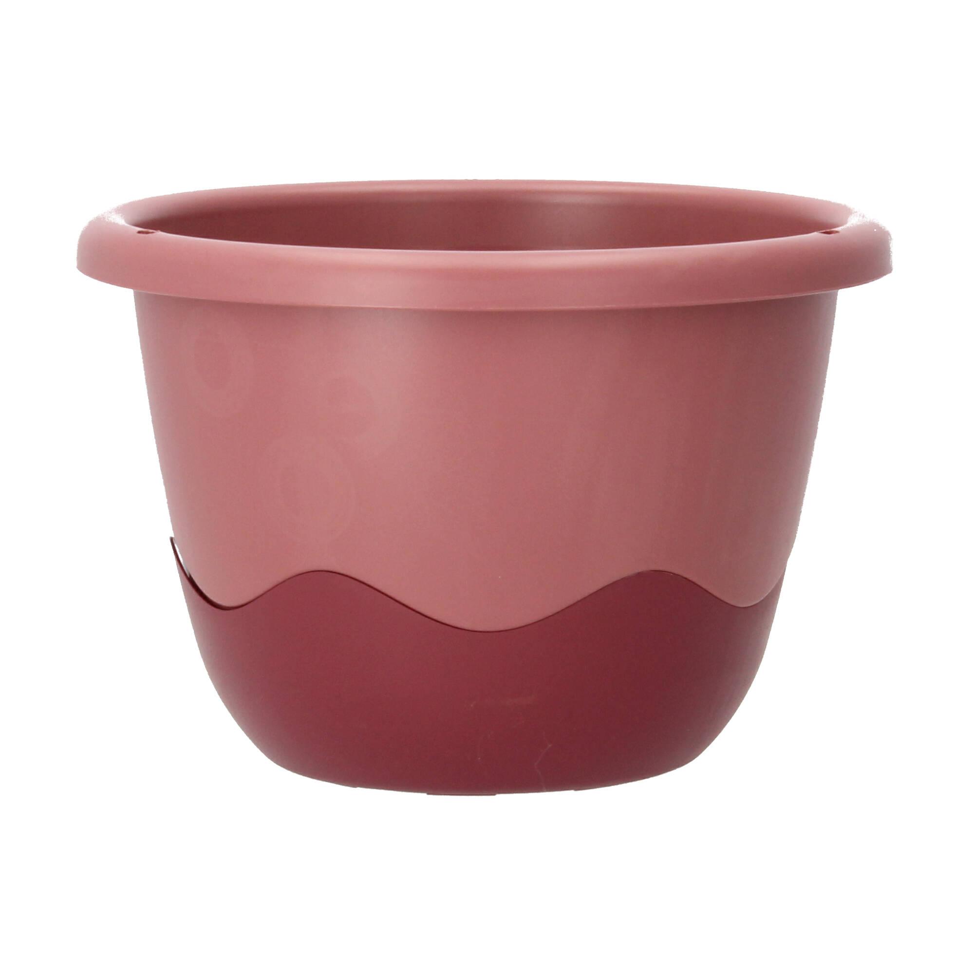 Plastia Blumenampel Mareta 25 rosa weinrot Wasserspeicher