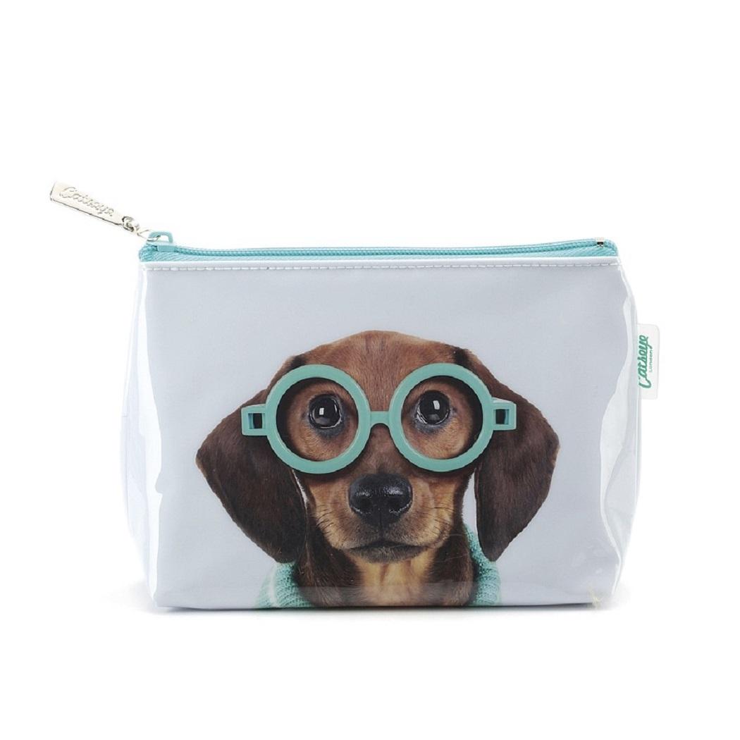 Catseye London Kosmetiktasche Glasses Dog, Hund GD6BS Catseye London Kosmetiktasche Glasses Dog, Hund GD6BS