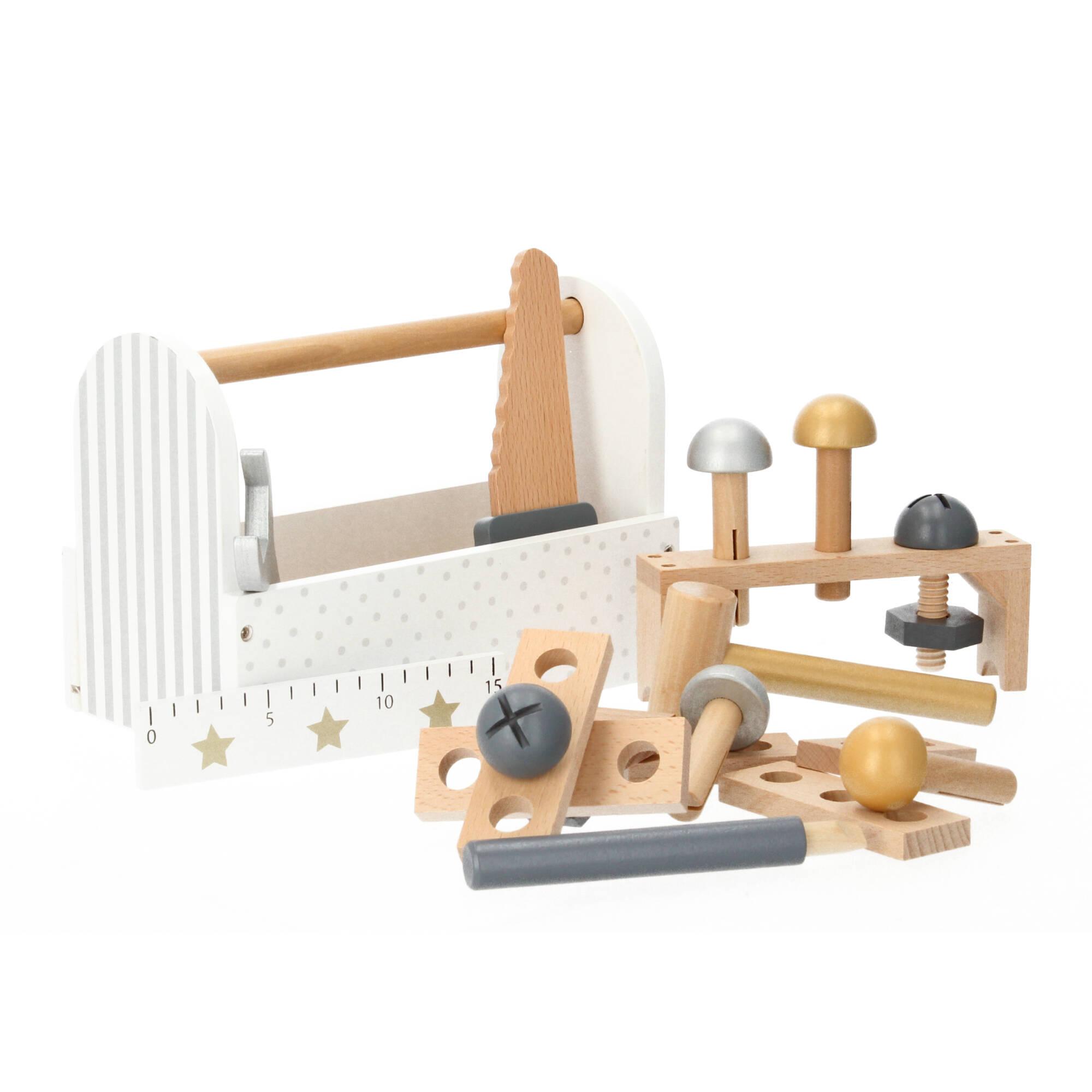 JaBaDaBaDo Werkzeugkiste Spielset Holzspielzeug Werkzeug 2+ JaBaDaBaDo Werkzeugkiste Spielset Holzspielzeug Werkzeug 2+