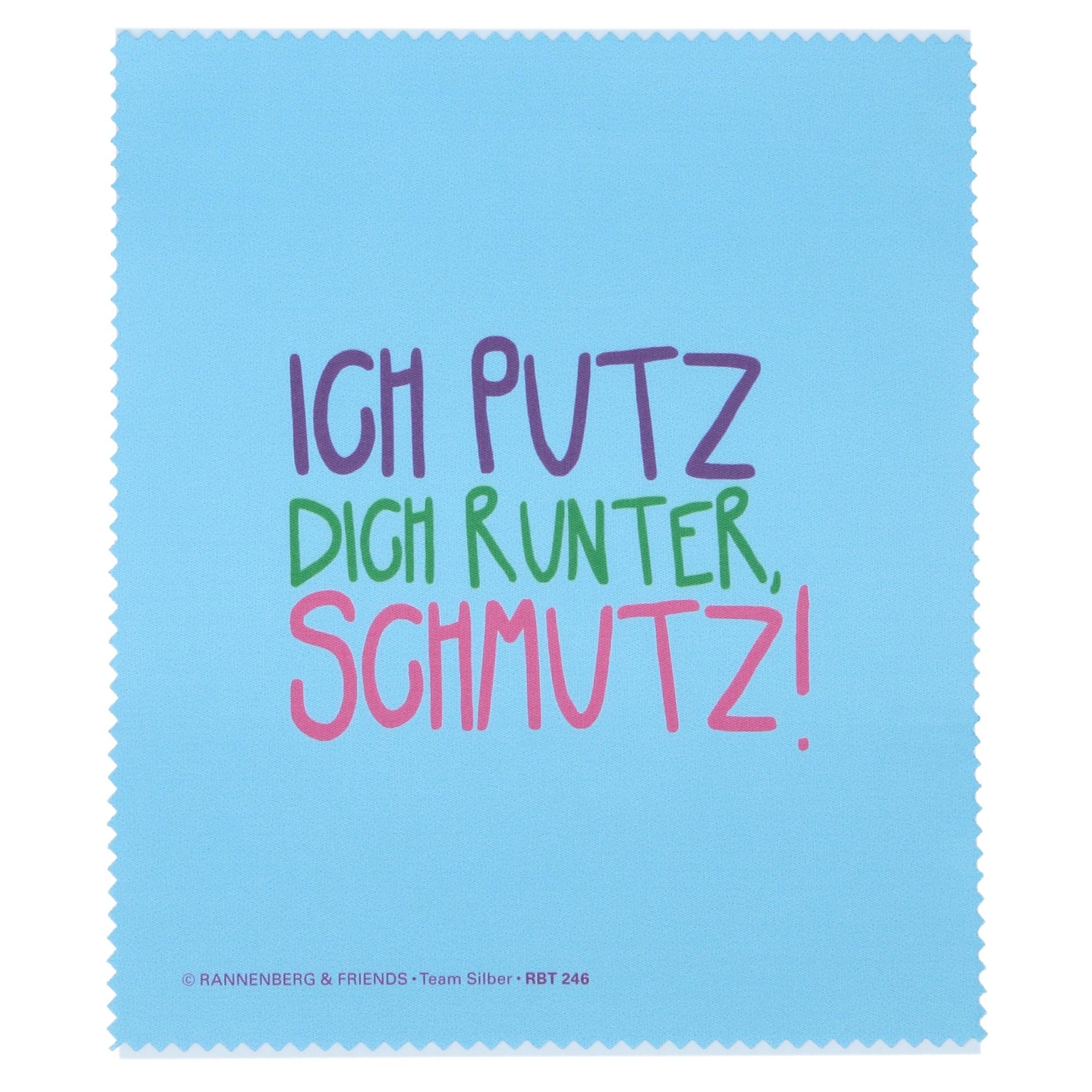 Rannenberg & Friends Brillenputztuch Microfaser Ich putz dich runter Rannenberg & Friends Brillenputztuch Microfaser Ich putz dich runter
