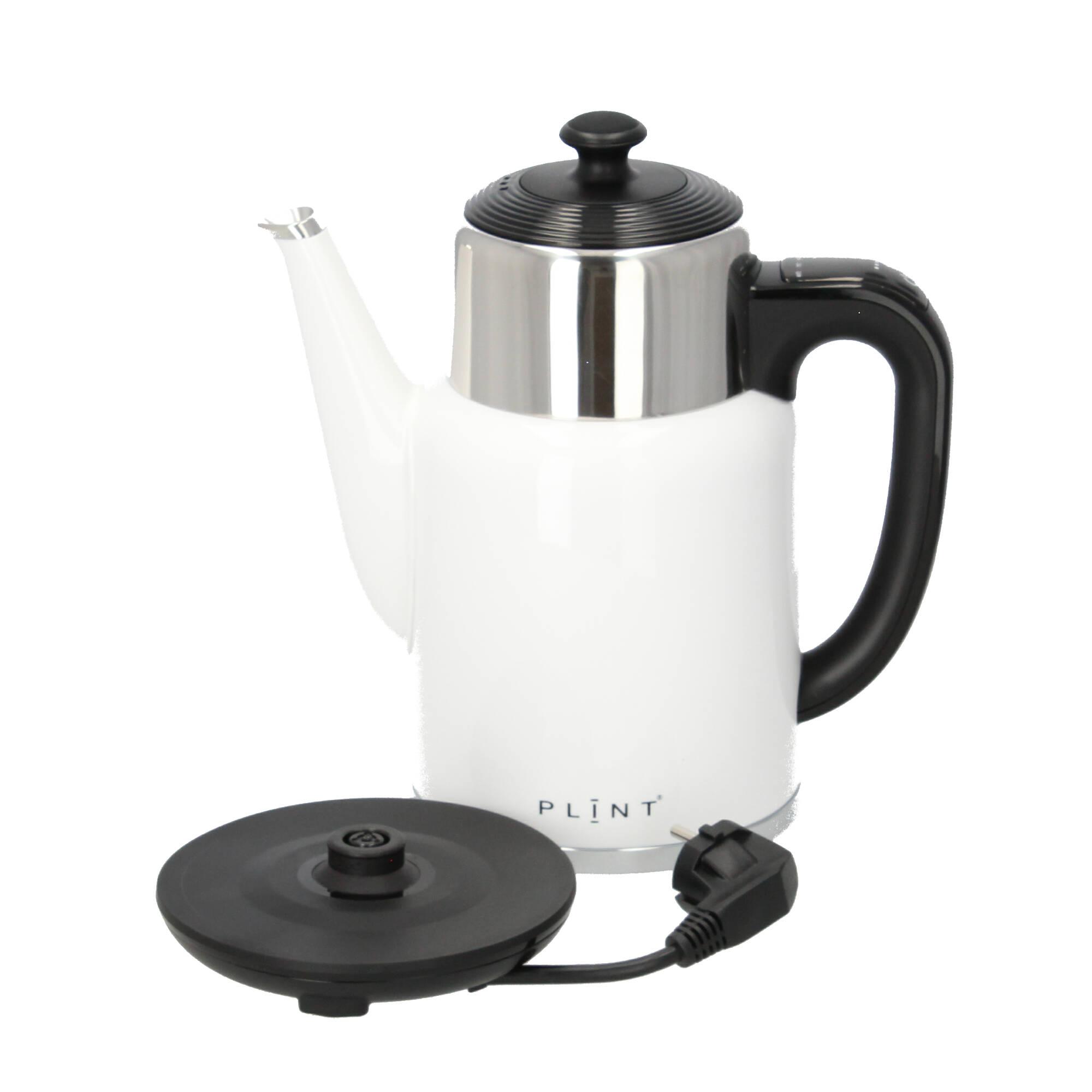 Plint Wasserkocher Warmhaltefunktion Retro-Design 1,7l weiß Plint Wasserkocher Warmhaltefunktion Retro-Design 1,7l weiß