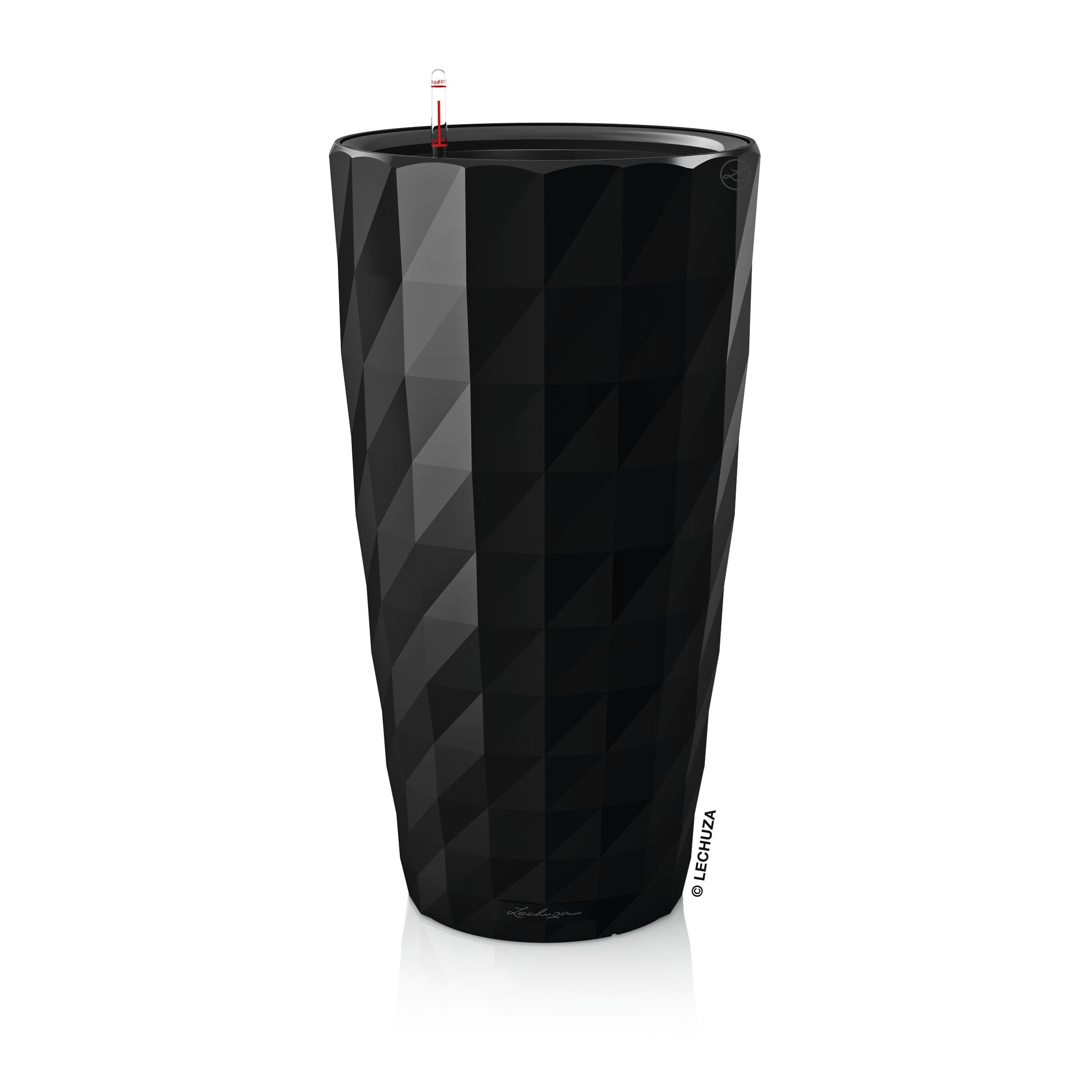 Lechuza Pflanzkübel hoch Diamante Premium 40 schwarz glanz