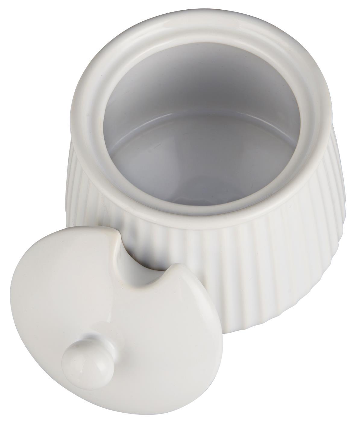 IB Laursen Zuckerdose Mynte Pure White Steingut 2028-11