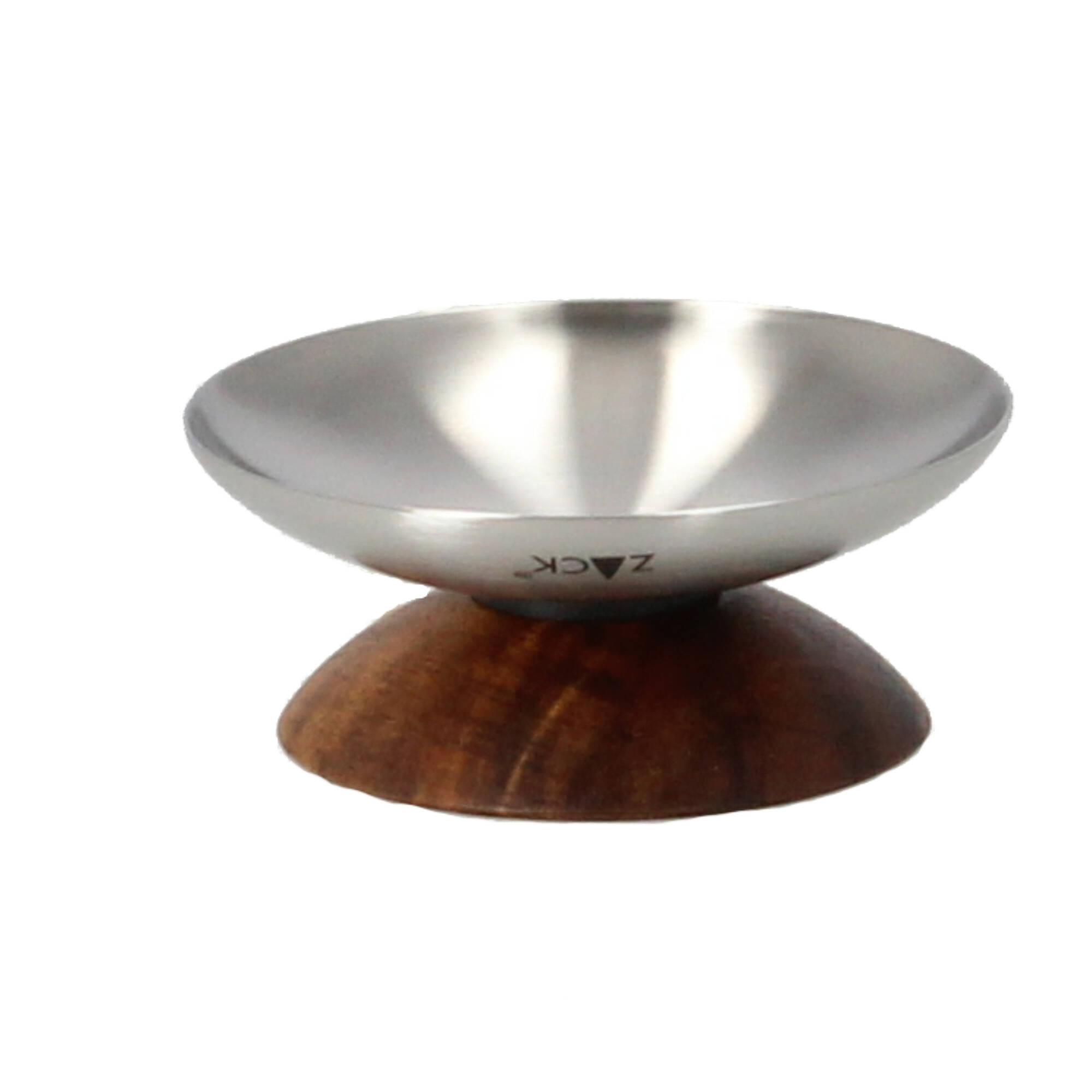 Zack Kover Wandhaken 7,5 cm Edelstahl Akazienholz