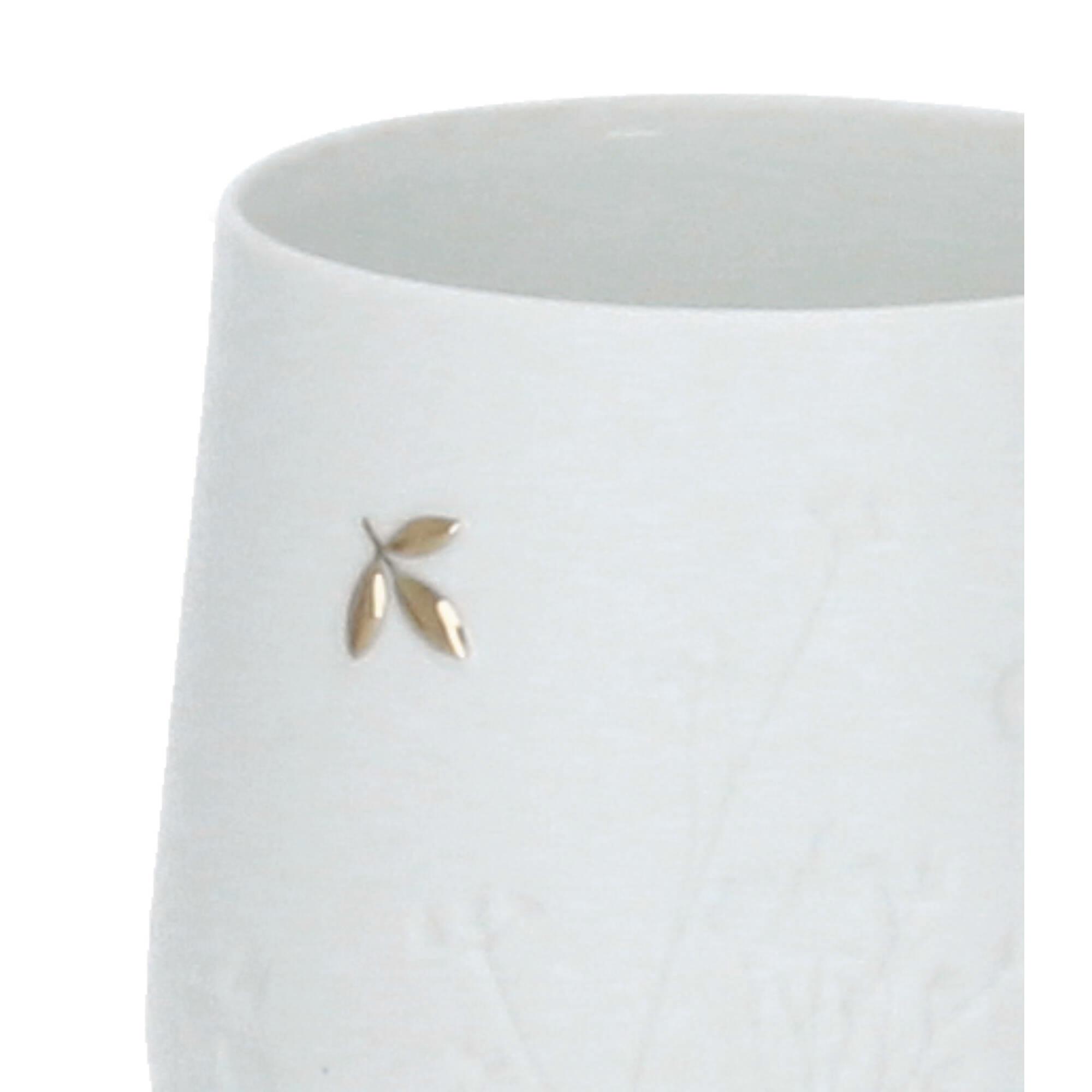 räder Living Porzellangeschichten Tischlicht Blatt 8x8 cm Porzellan Windlicht