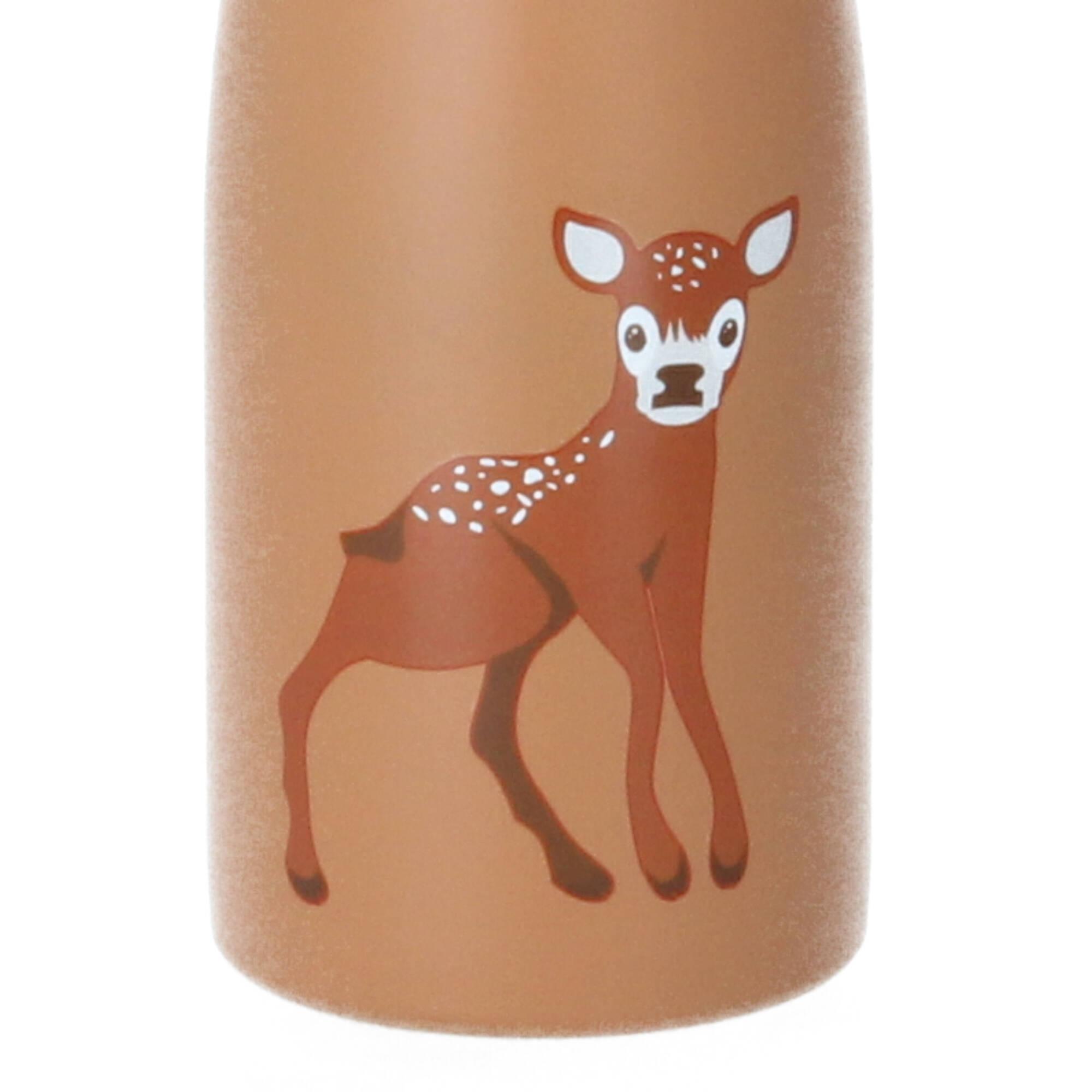 The Zoo Thermosflasche Baby Deer Reh 300 ml doppelwandig braun