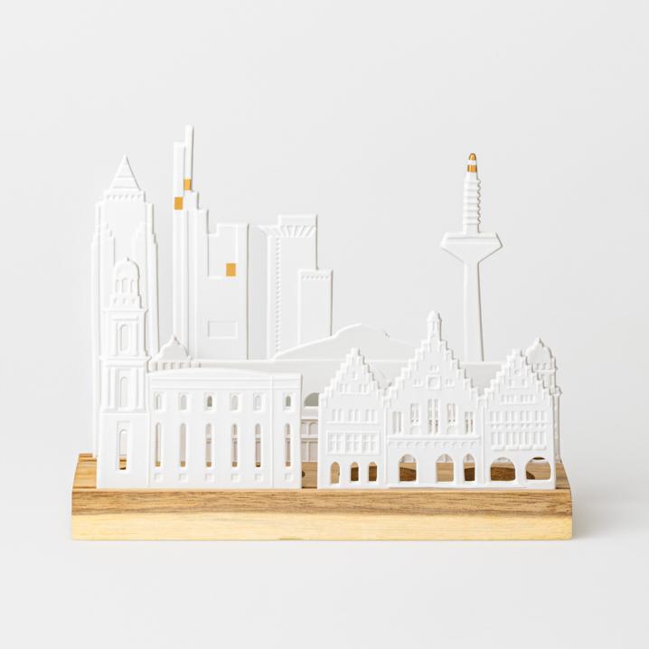 räder Teelichthalter Lichtobjekt Stadtsilhouette Frankfurt 17990