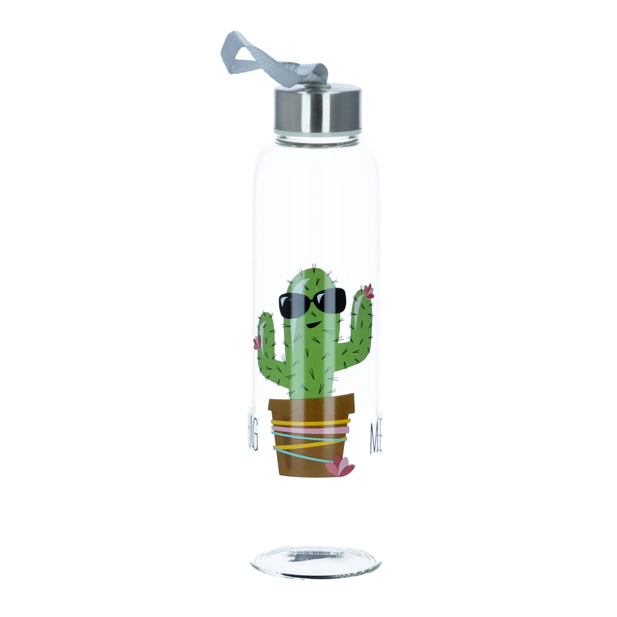 PPD Trinkflasche Glasflasche Hug Me Kaktus 500 ml PPD Trinkflasche Glasflasche Hug Me Kaktus 500 ml