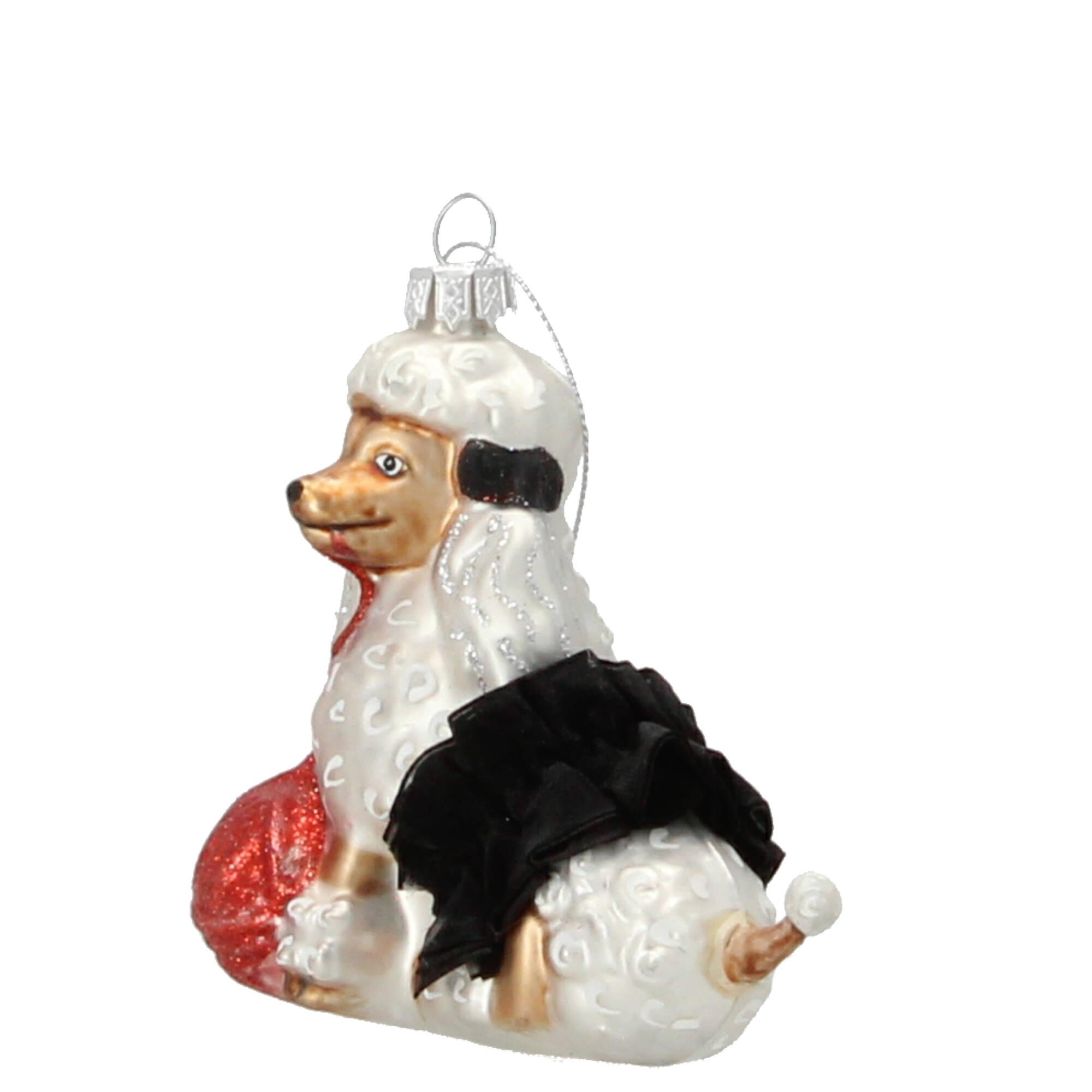 Werner Voß Christbaumschmuck Pudel m. Wolknäuel Werner Voß Christbaumschmuck Pudel m. Wolknäuel