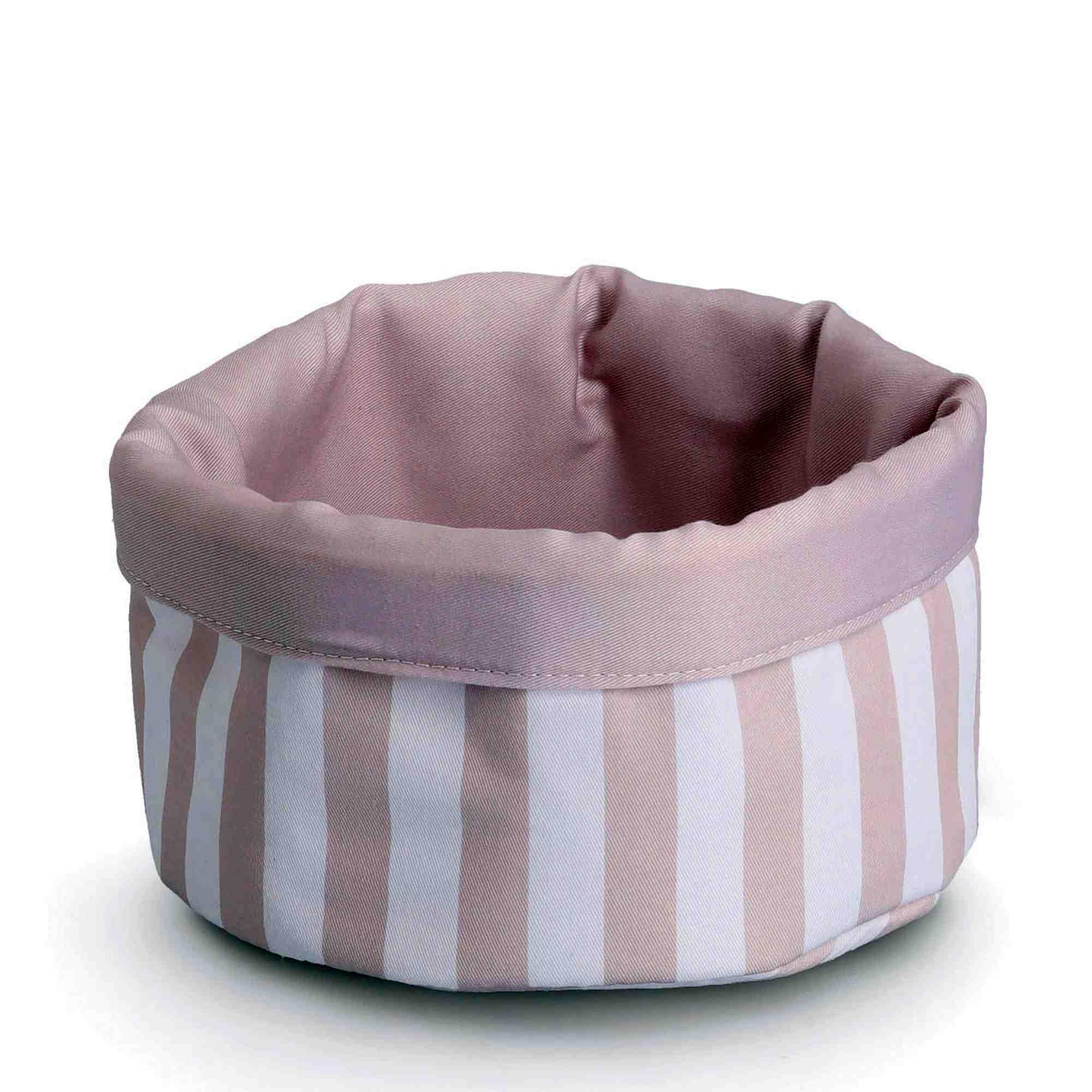 Zeller Brotkorb Brotbeutel Stripes wendbar weiß D:23xH:13cm 15235 Zeller Brotkorb Brotbeutel Stripes wendbar weiß D:23xH:13cm 15235
