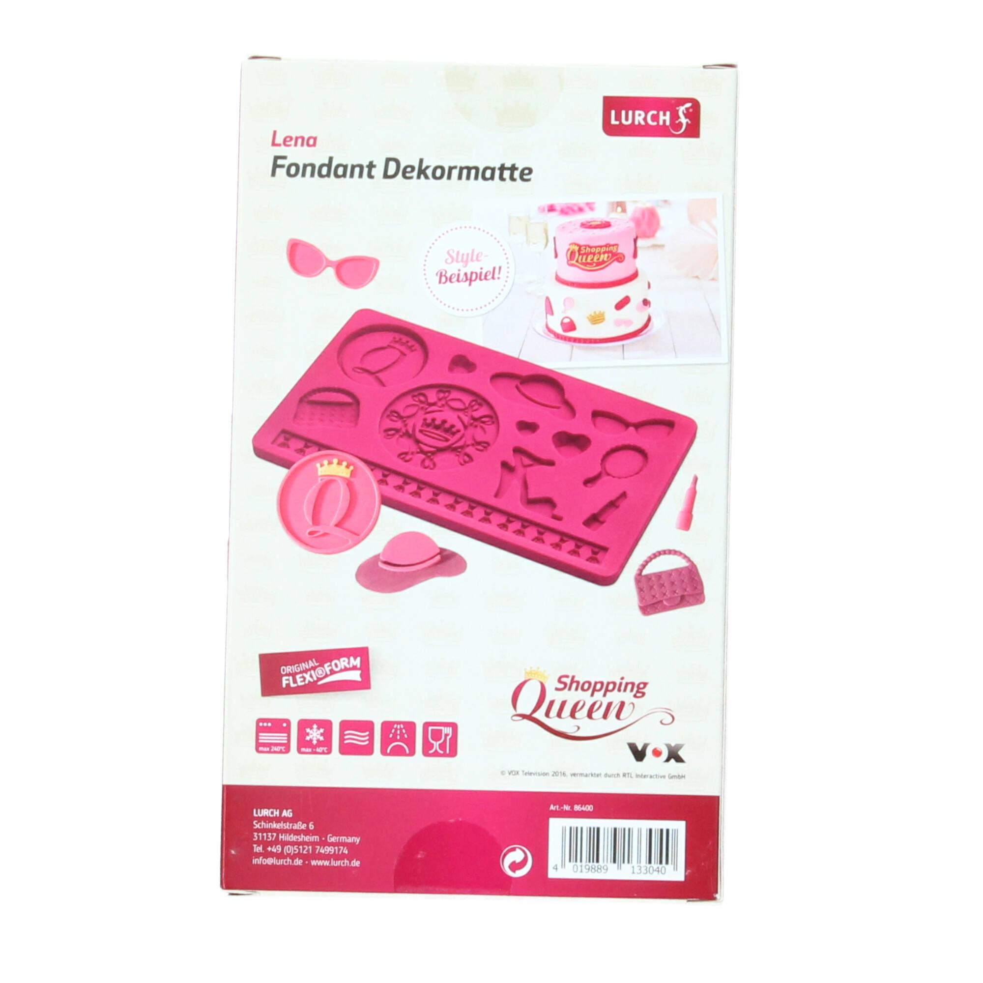 Lurch FlexiForm Prägematte Shopping Queen Lena Silikon Pink Lurch FlexiForm Prägematte Shopping Queen Lena Silikon Pink