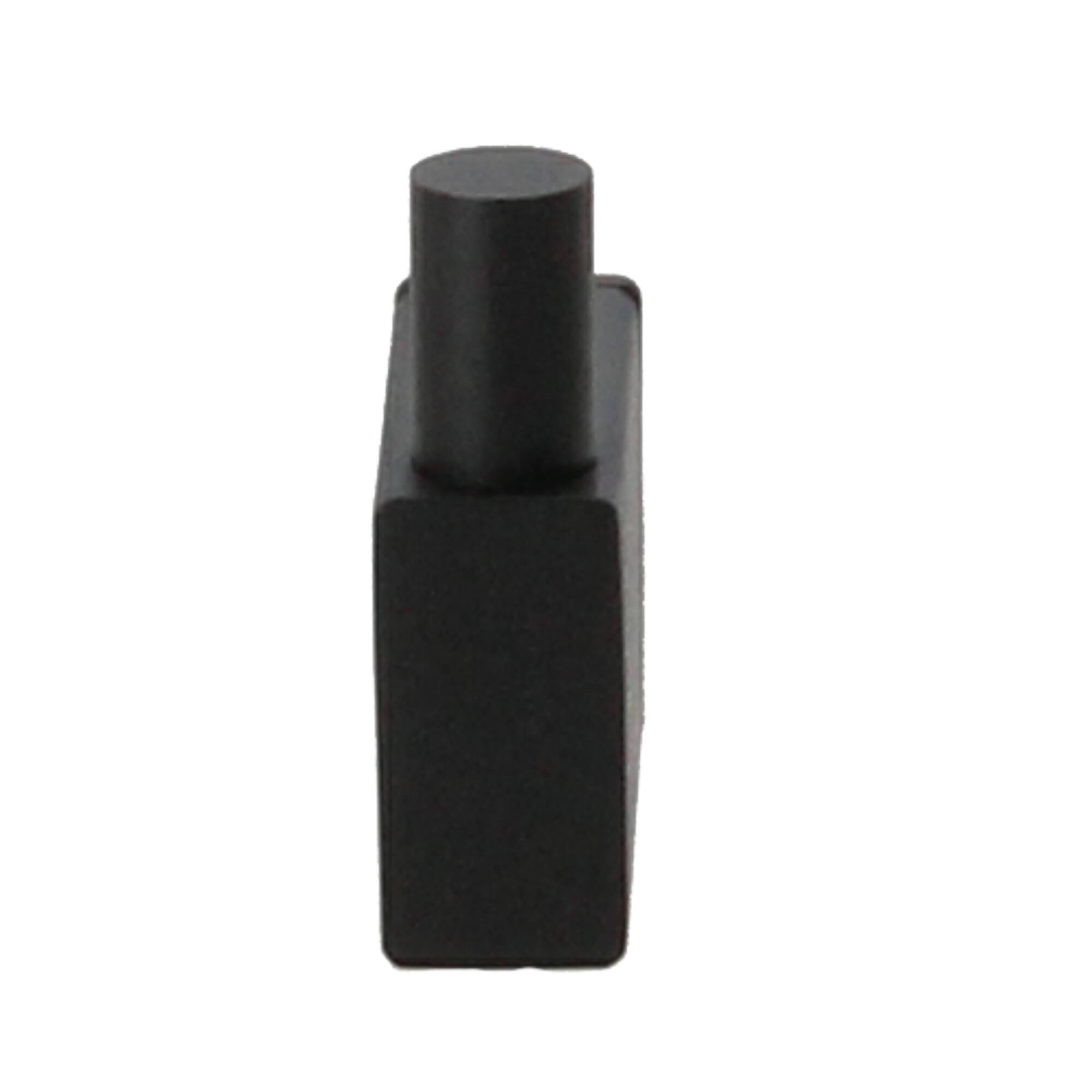 Zack Linea Handtuchhaken 4,8cm Edelstahl schwarz